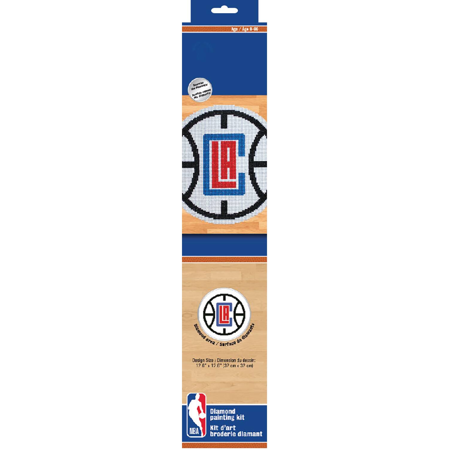Camelot® Dots Intermediate NBA Los Angeles Clippers Diamond Painting Kit