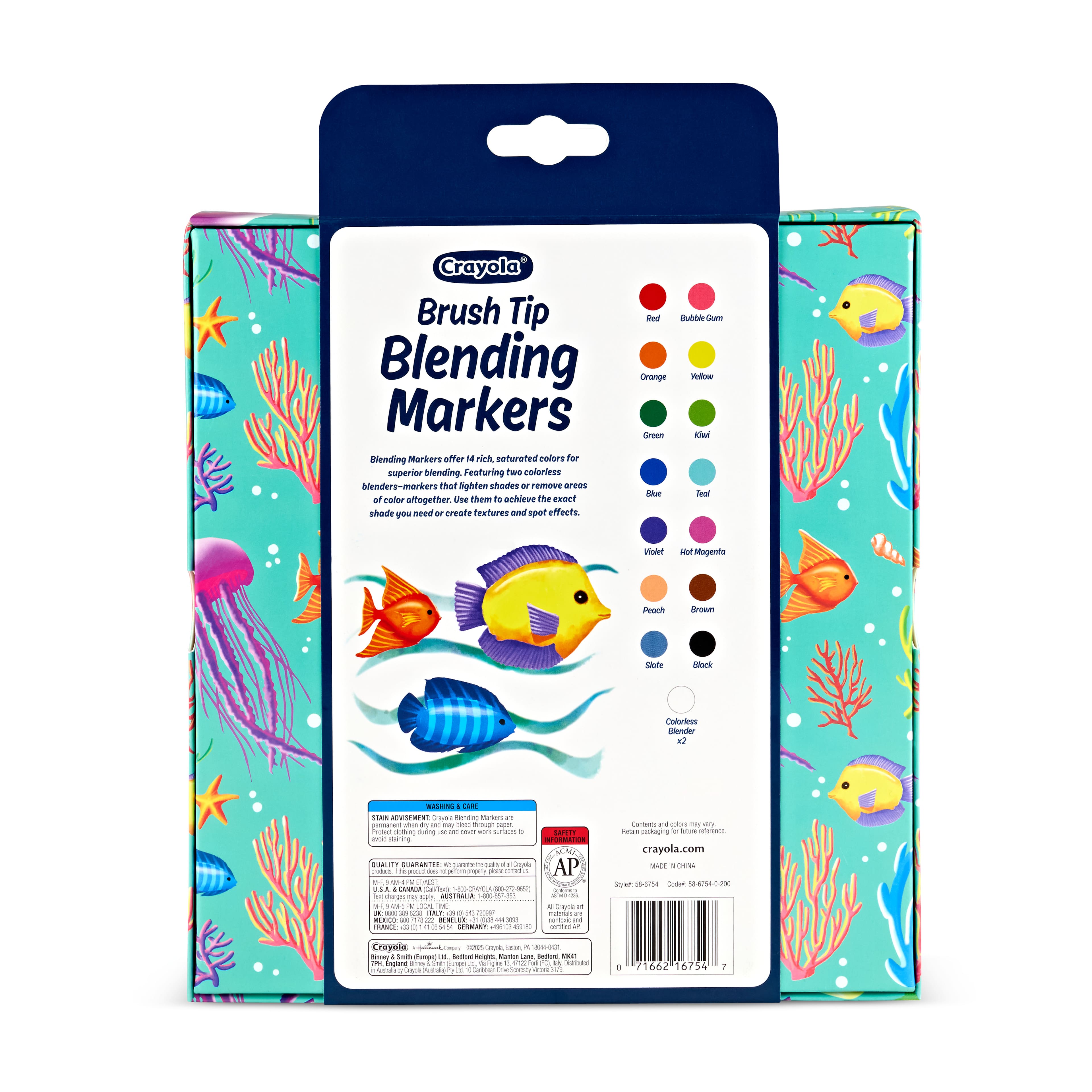Crayola&#xAE; 14 Color Brush Tip Blending Markers