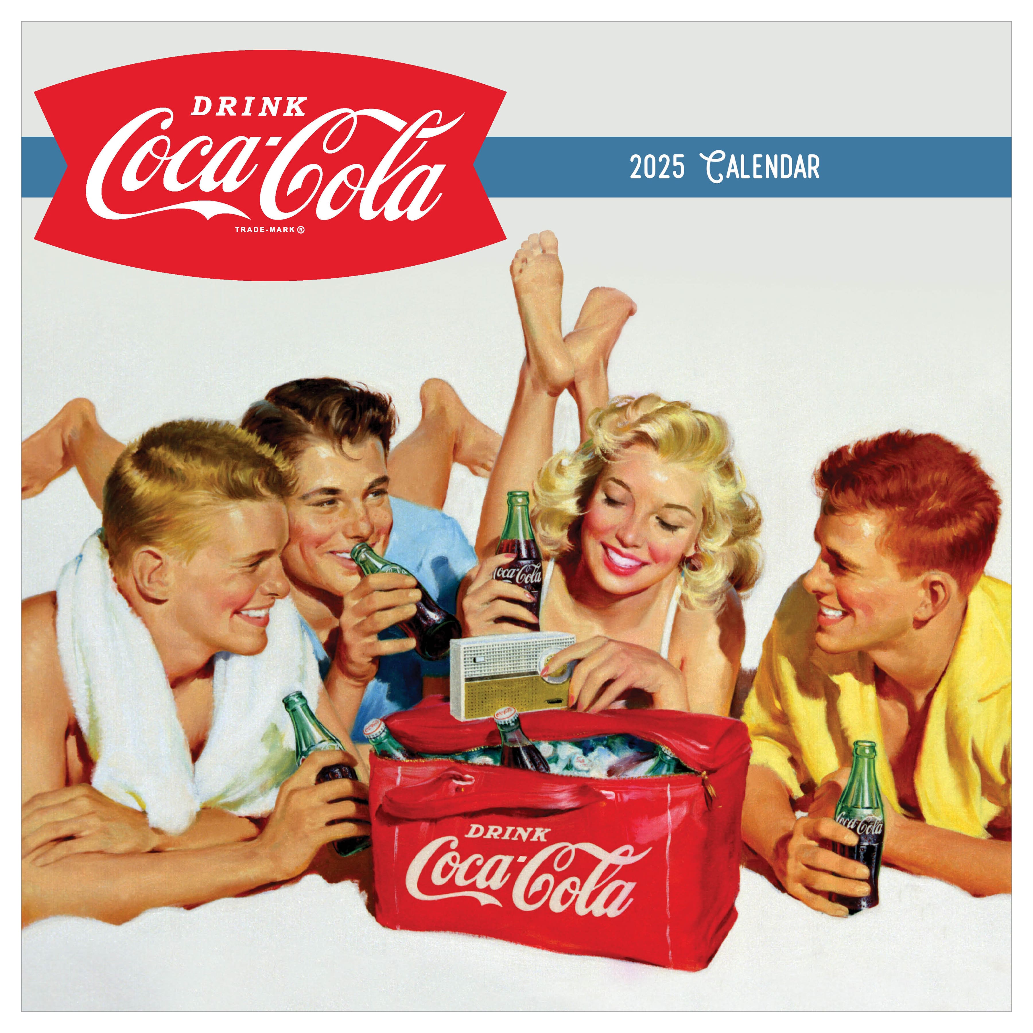 TF Publishing 2025 Coca-Cola: Vintage Nostalgia Wall Calendar