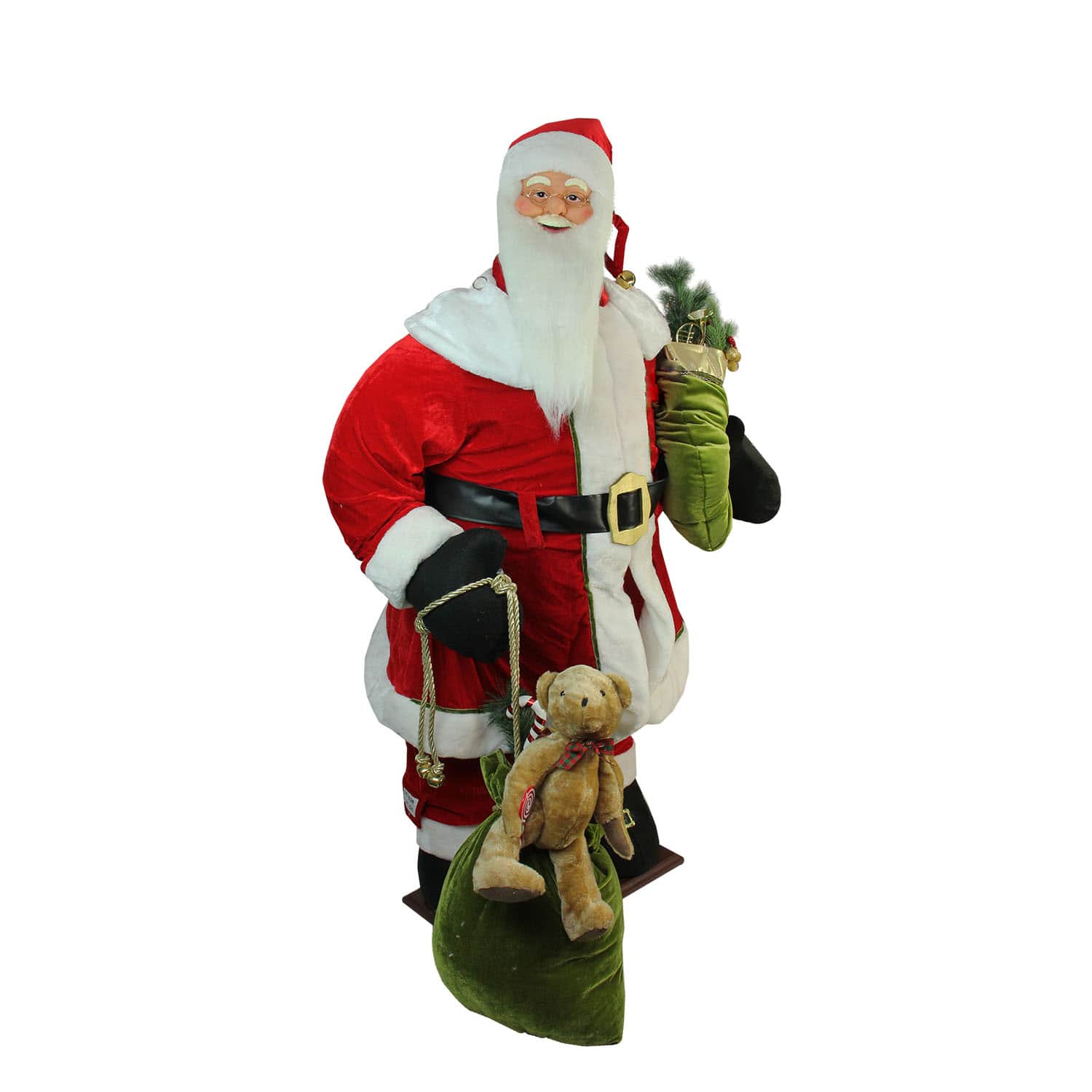 5ft. Red Musical Inflatable Santa Claus Christmas Figurine