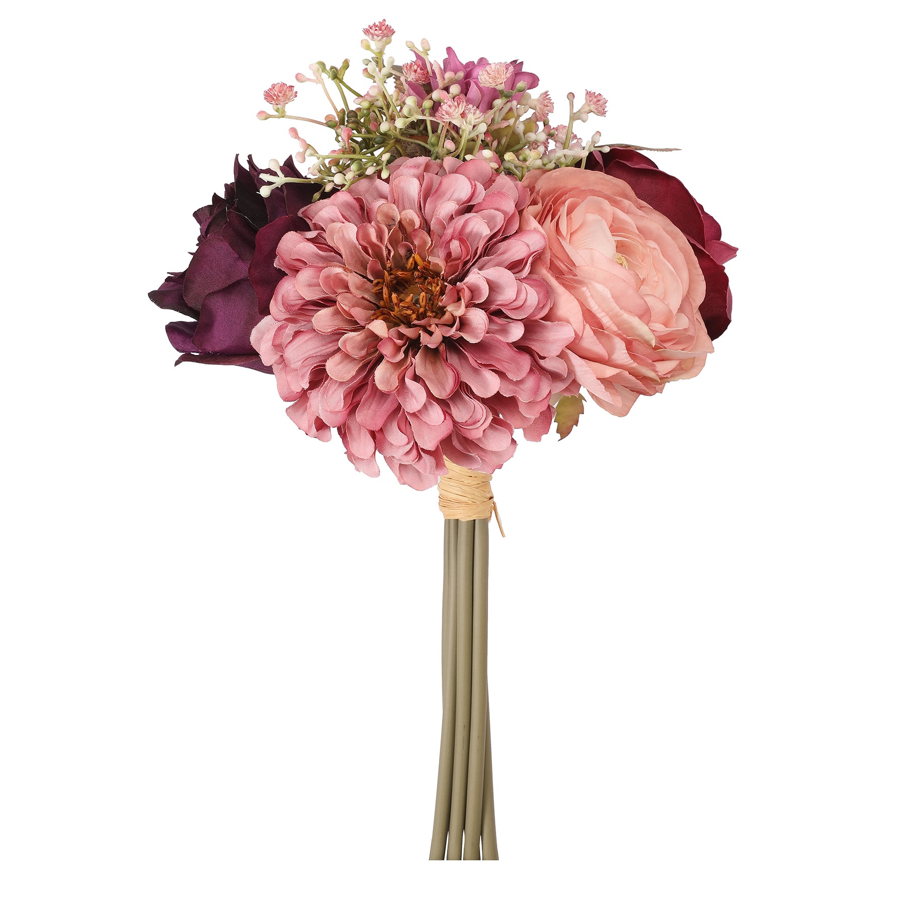9.5" Pink & Purple Rose & Dahlia Bouquet by Ashland®