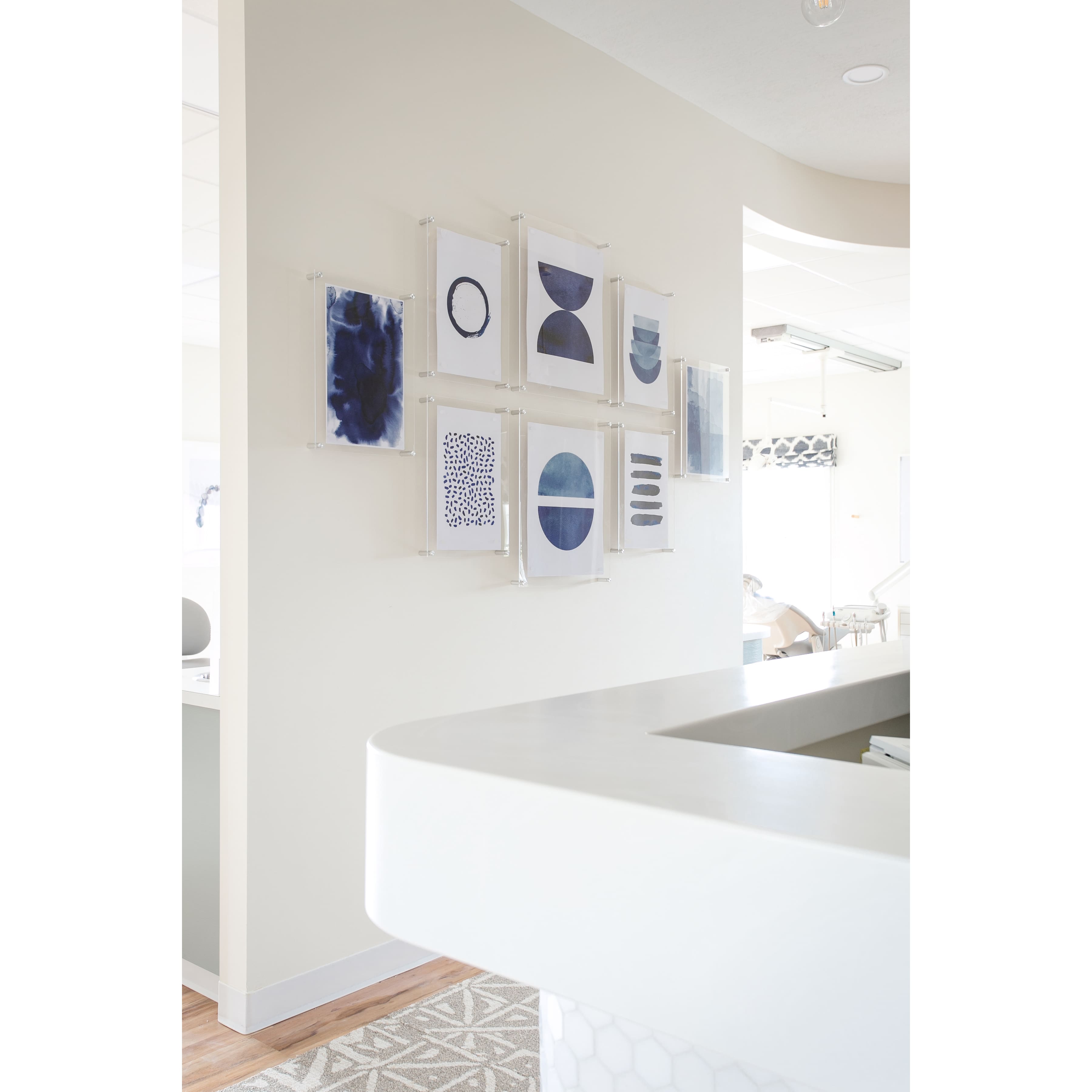 Wexel Art Double Panel Clear Acrylic Floating Wall Frame with Silver Hardware