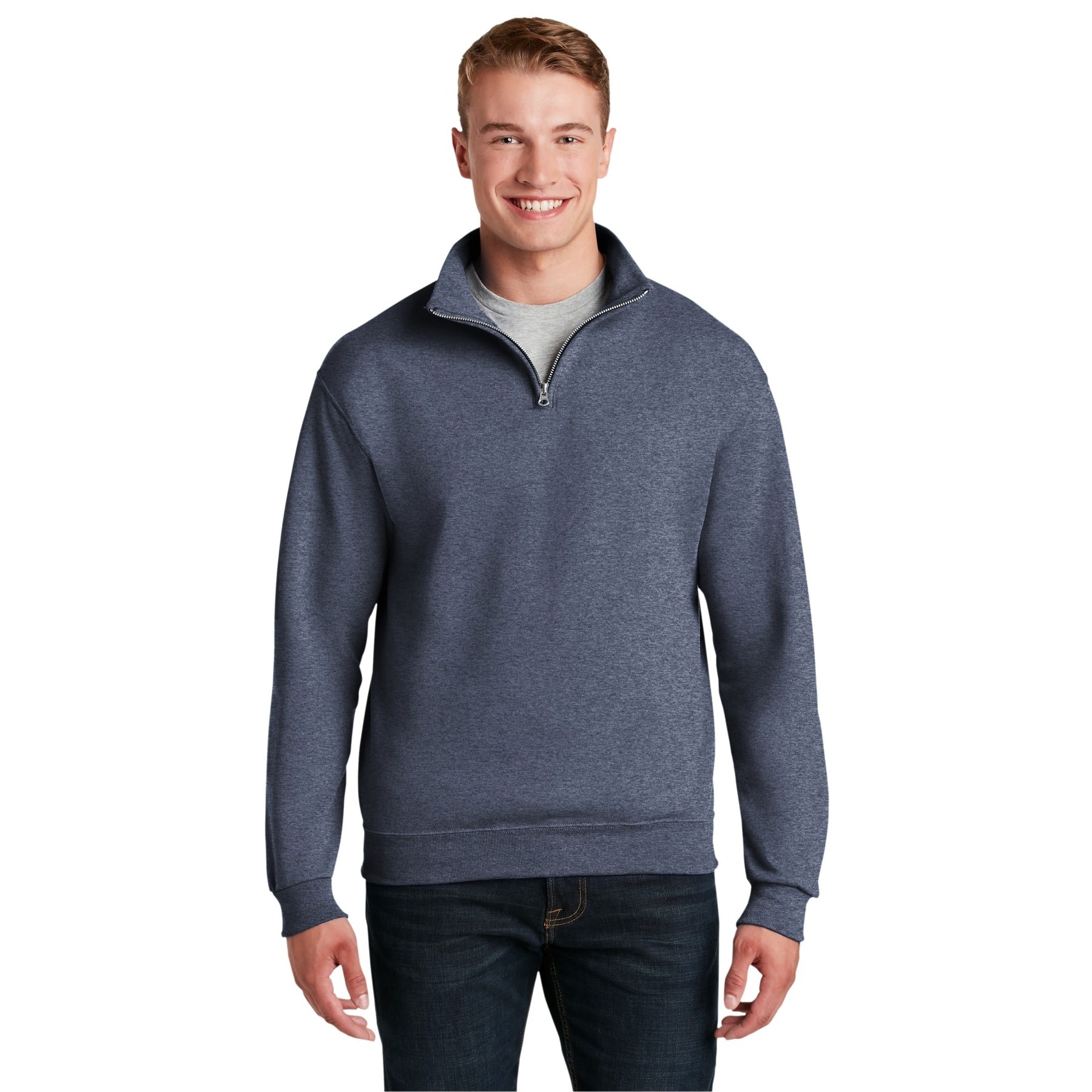 JERZEES® NuBlend® 1/4-Zip Cadet Collar Sweatshirt