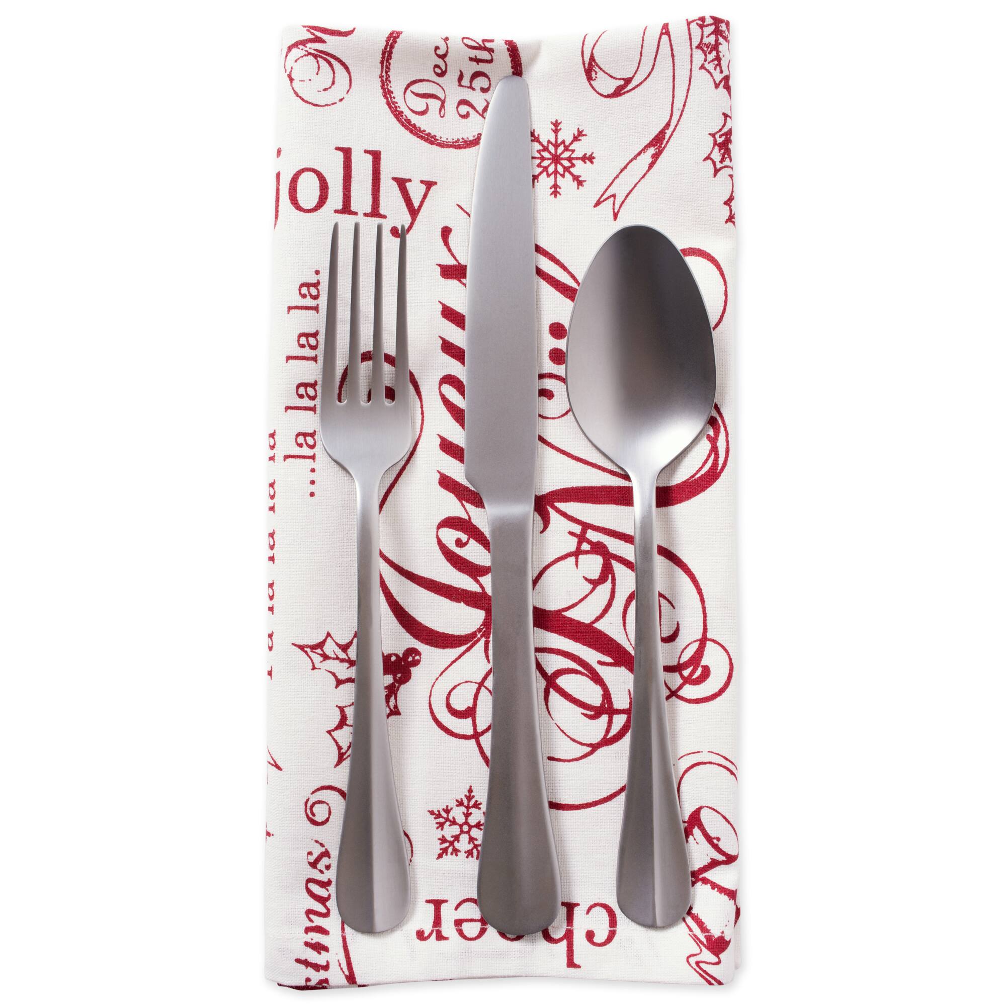 DII® Vintage Christmas Print Napkins, 6ct.
