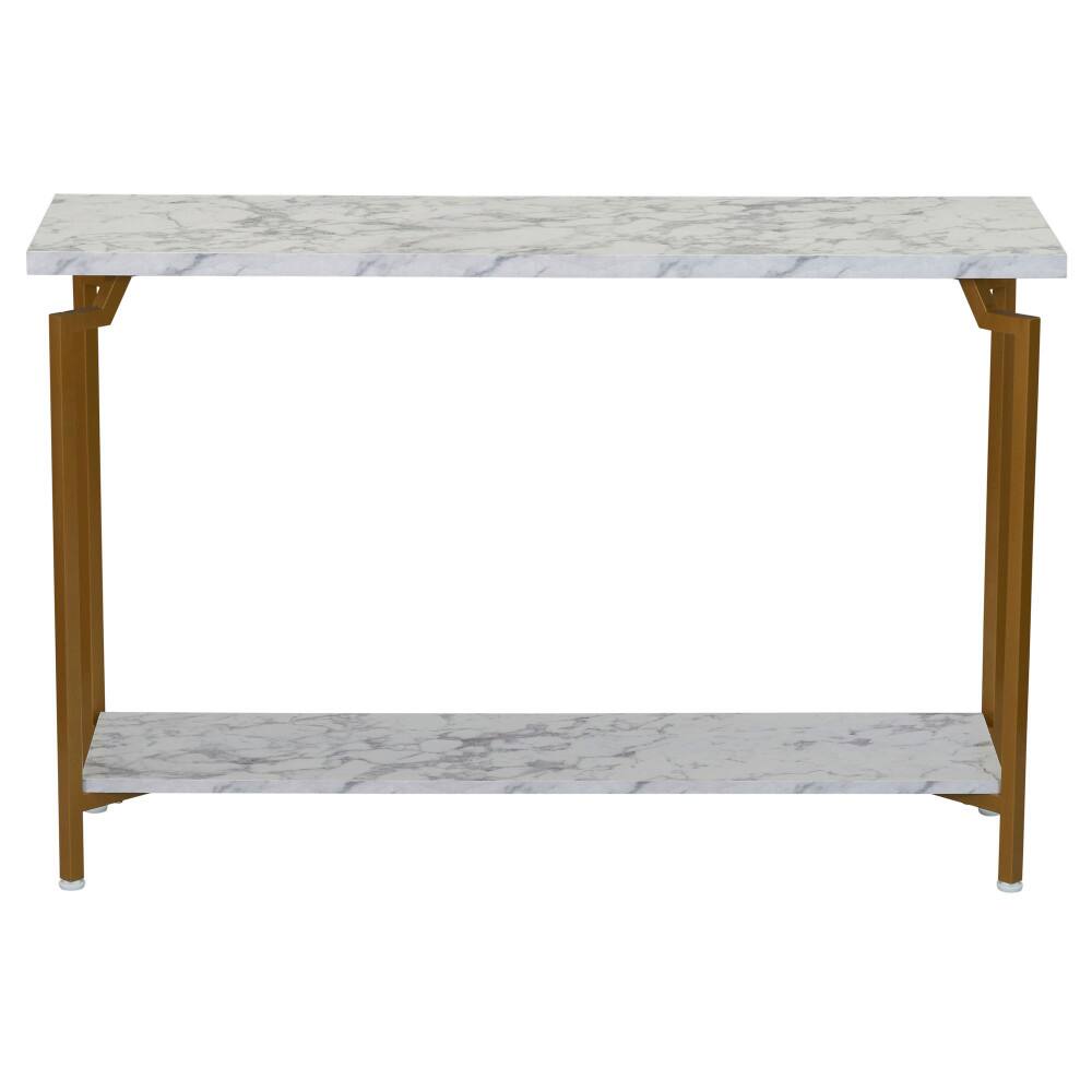 Household Essentials Crown Console 23&#x22; 2-Tier Console Table