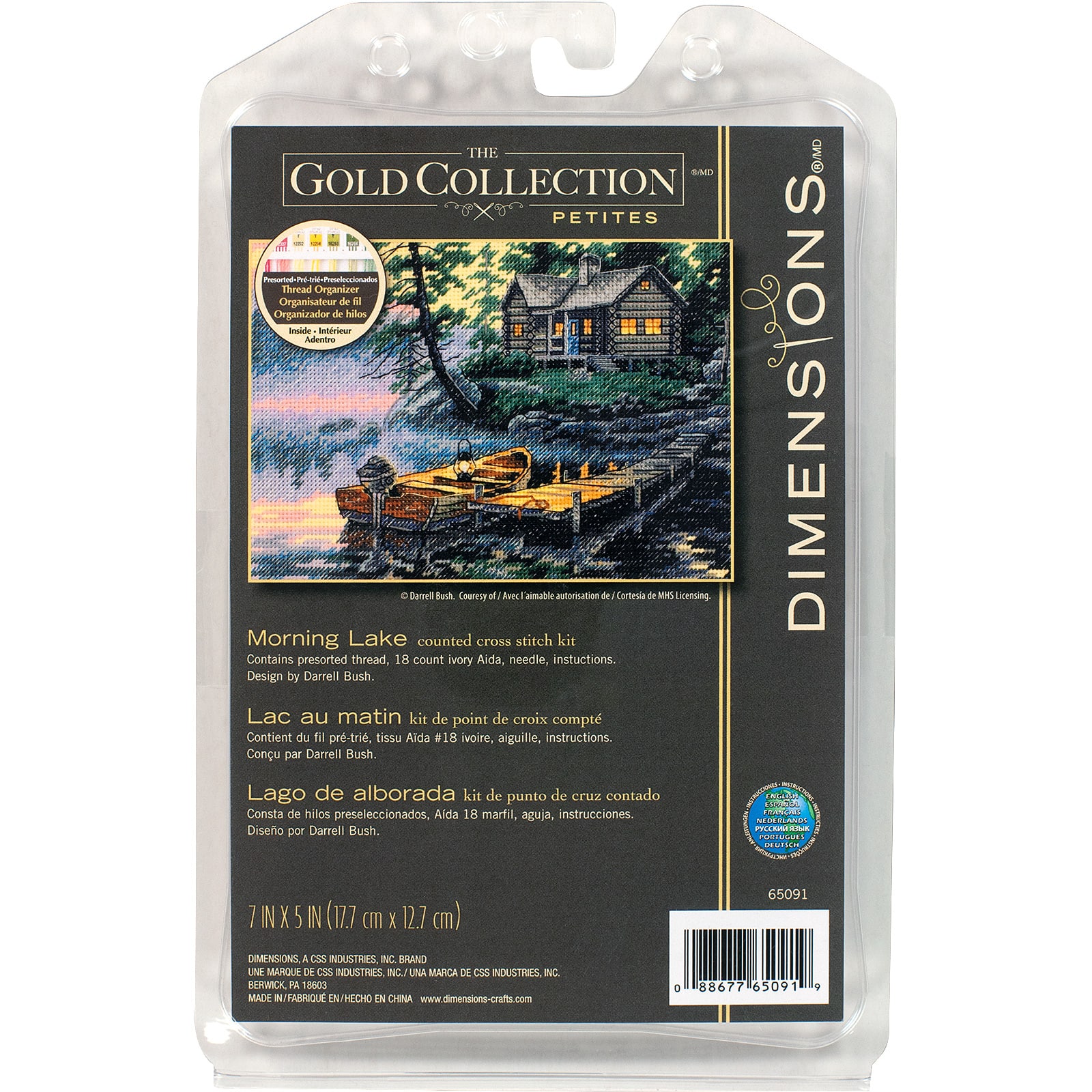 Dimensions&#xAE; Gold Petite Collection&#xAE; Morning Lake Counted Cross Stitch Kit