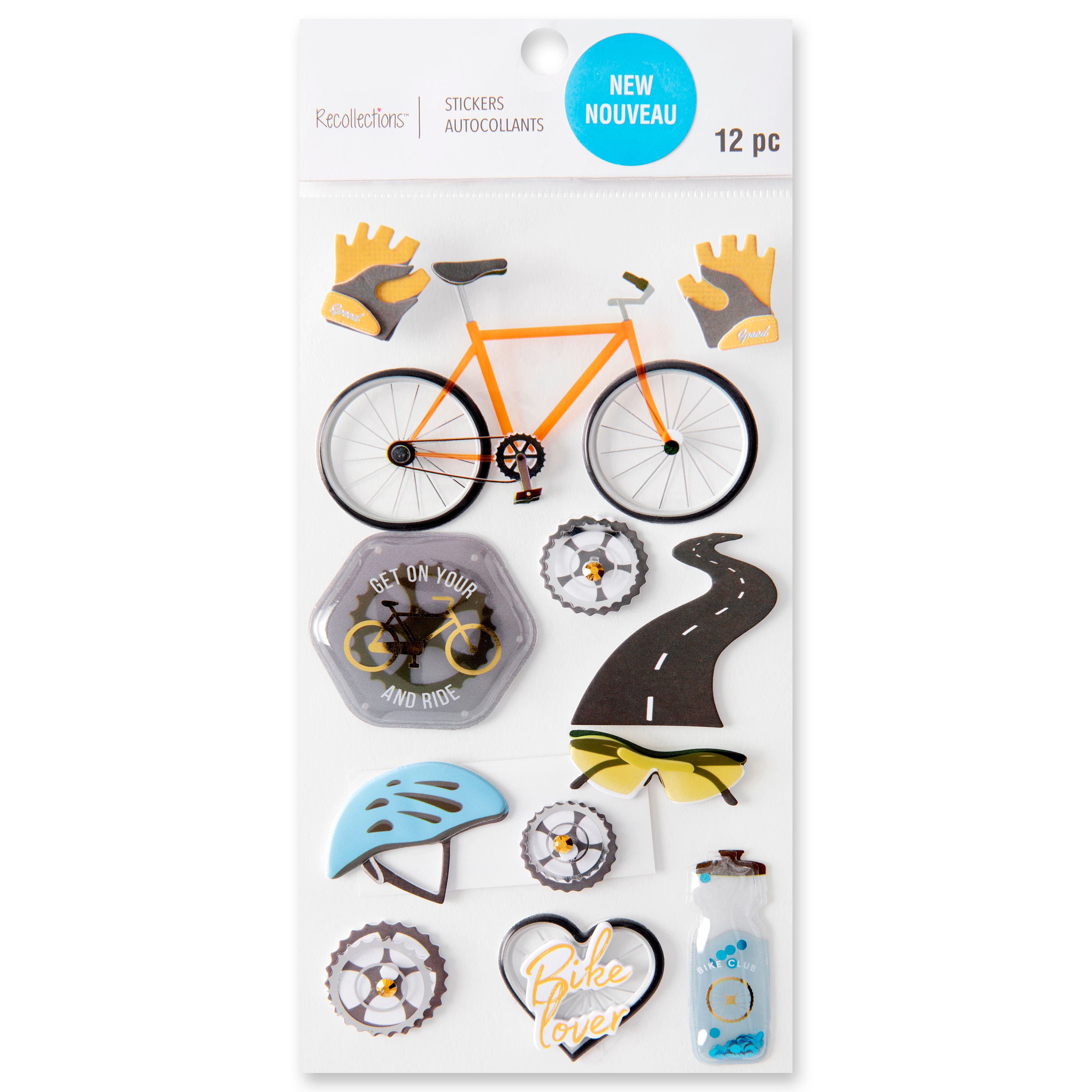 Cycling Dimensional Stickers by Recollections&#x2122;