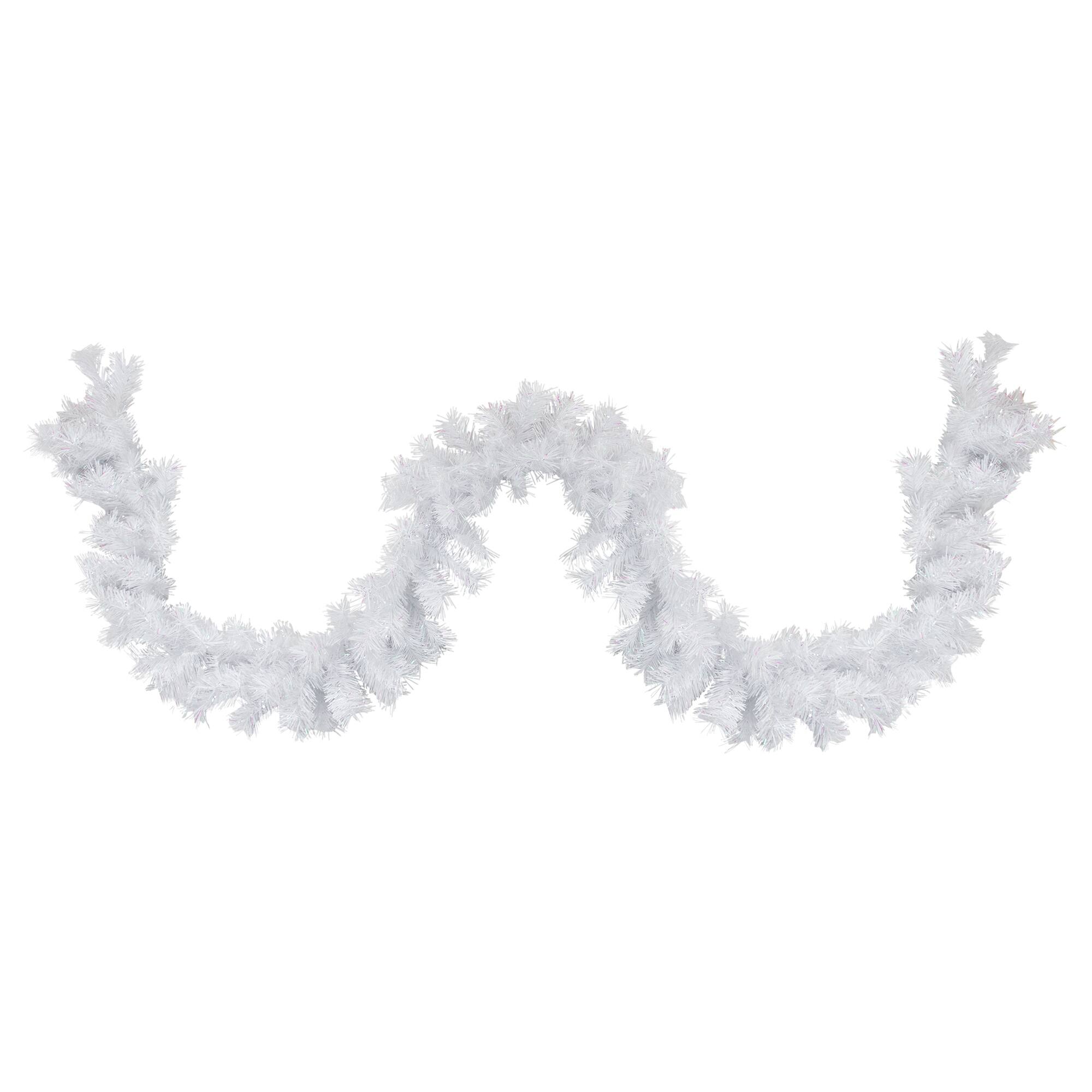 9ft. Icy White Iridescent Spruce Christmas Garland