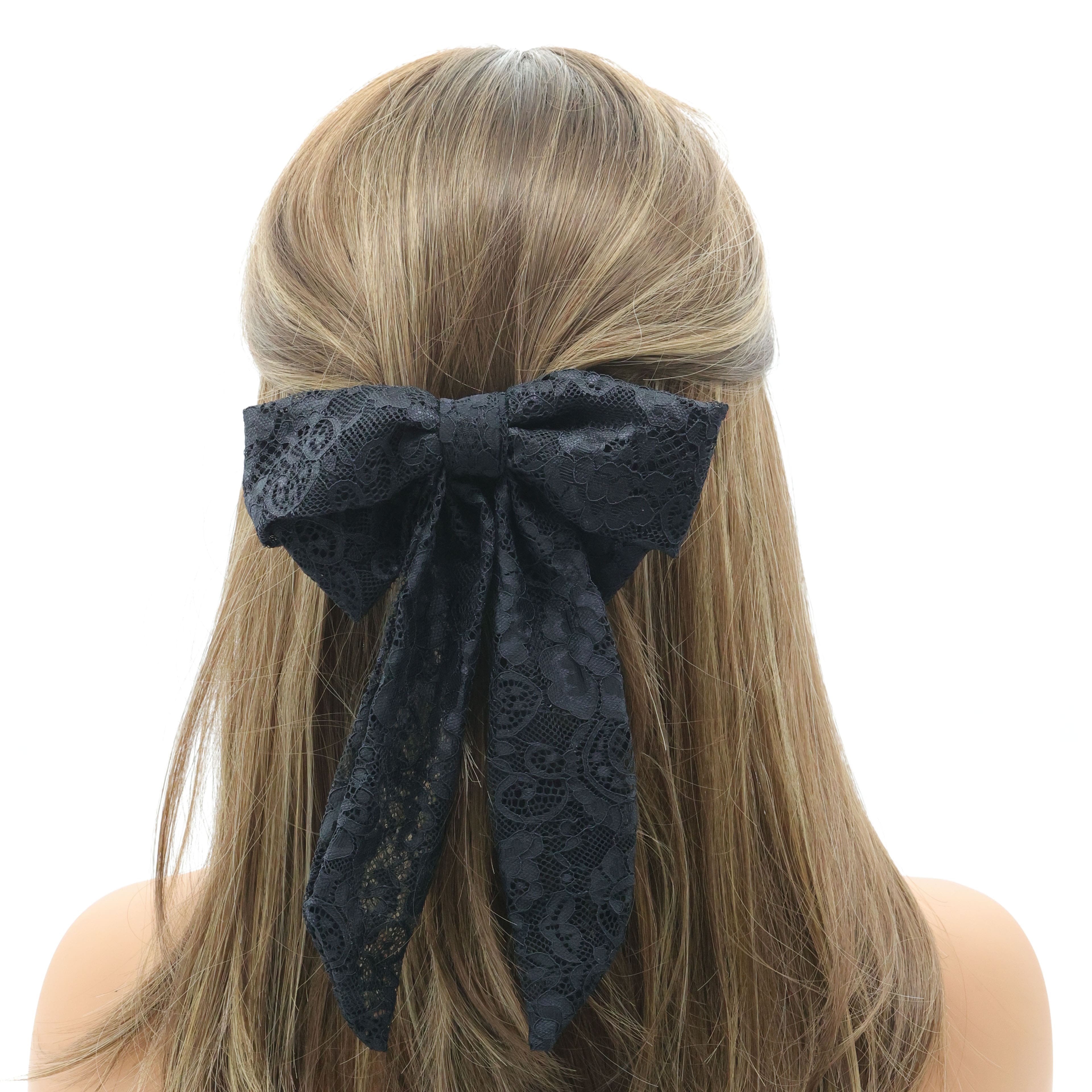 Black Lace Hair Bow by Celebrate It&#x2122;