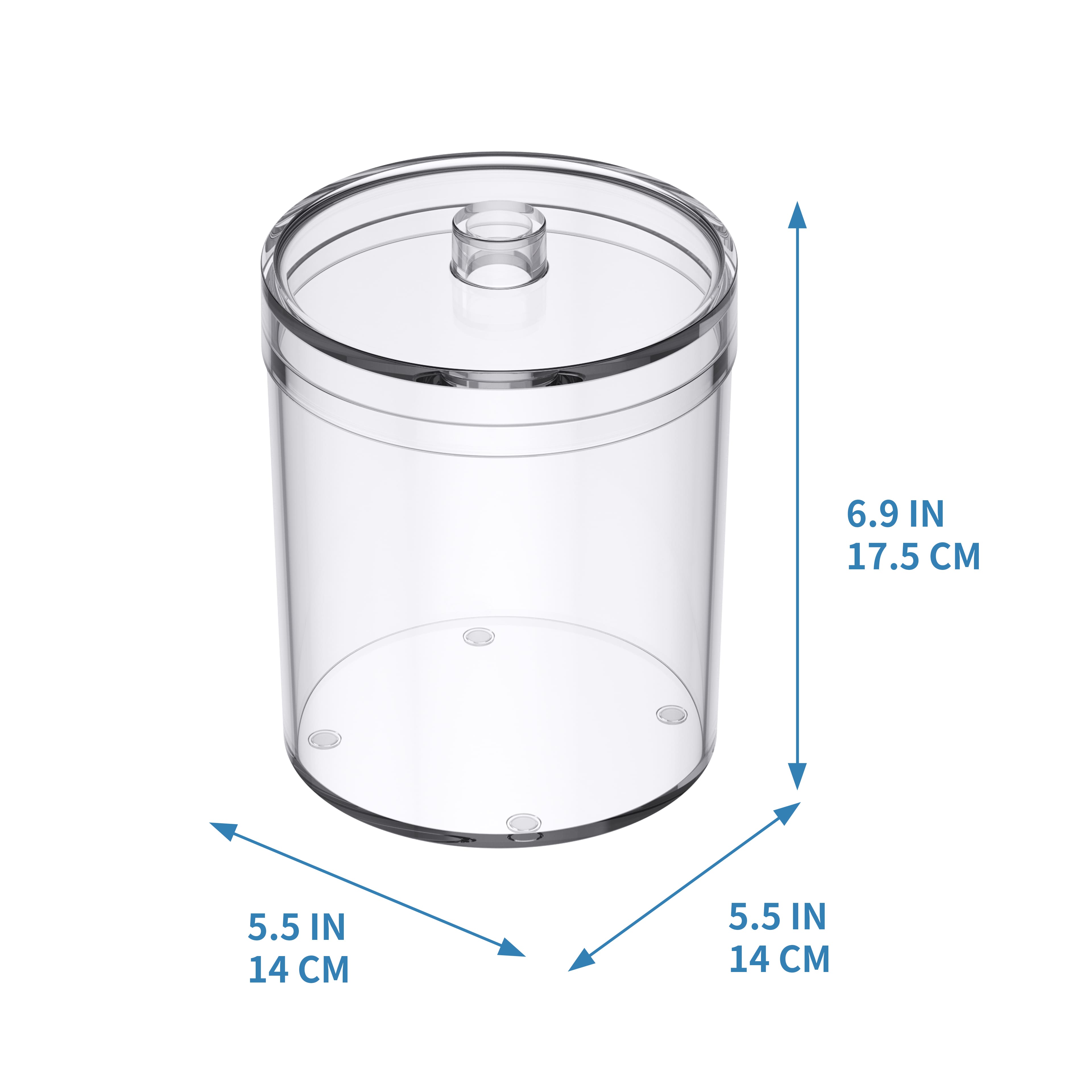 60oz. Clear Plastic Storage Jar by Simply Tidy&#xAE;