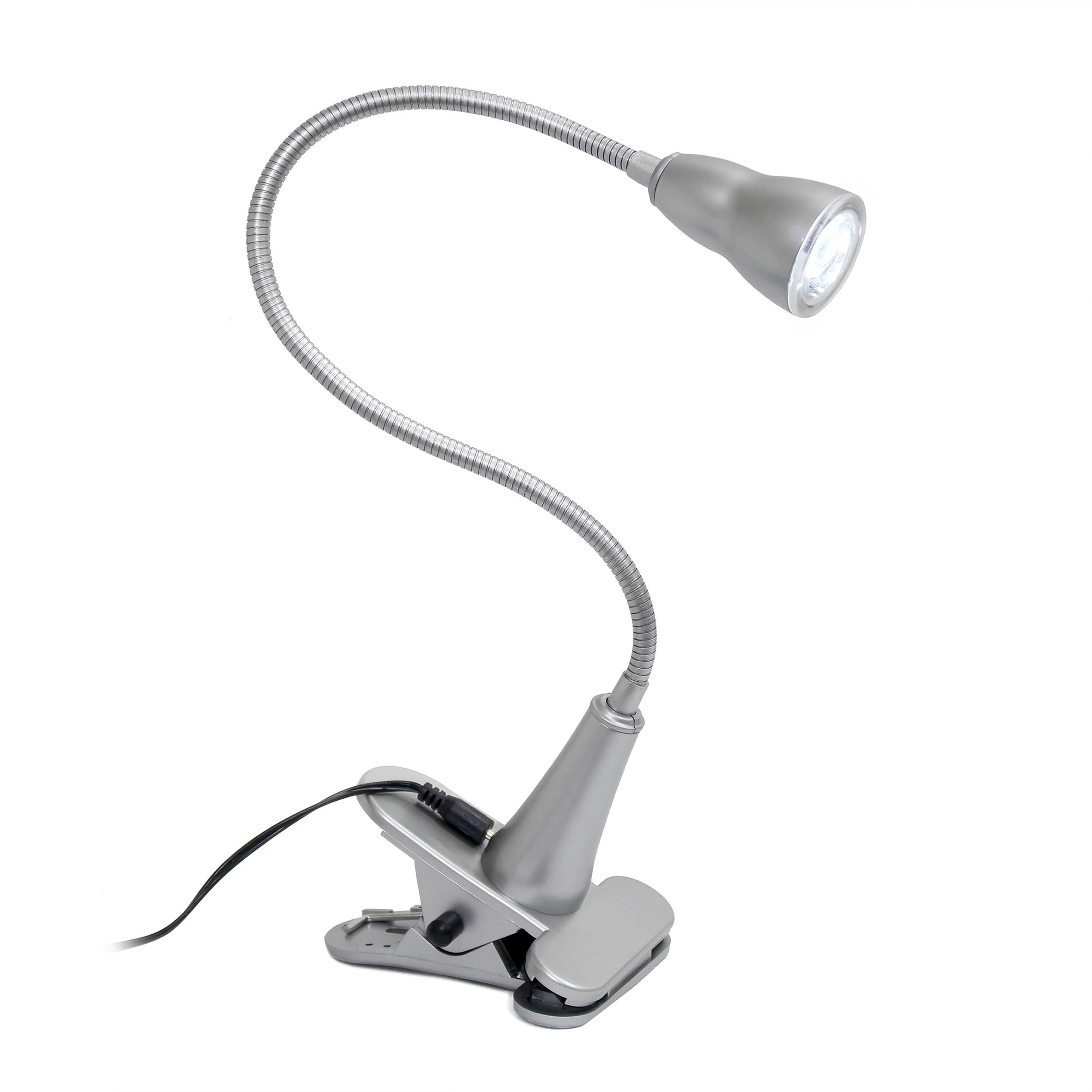 Simple Designs LED Gooseneck Clip Light Desk Lamp