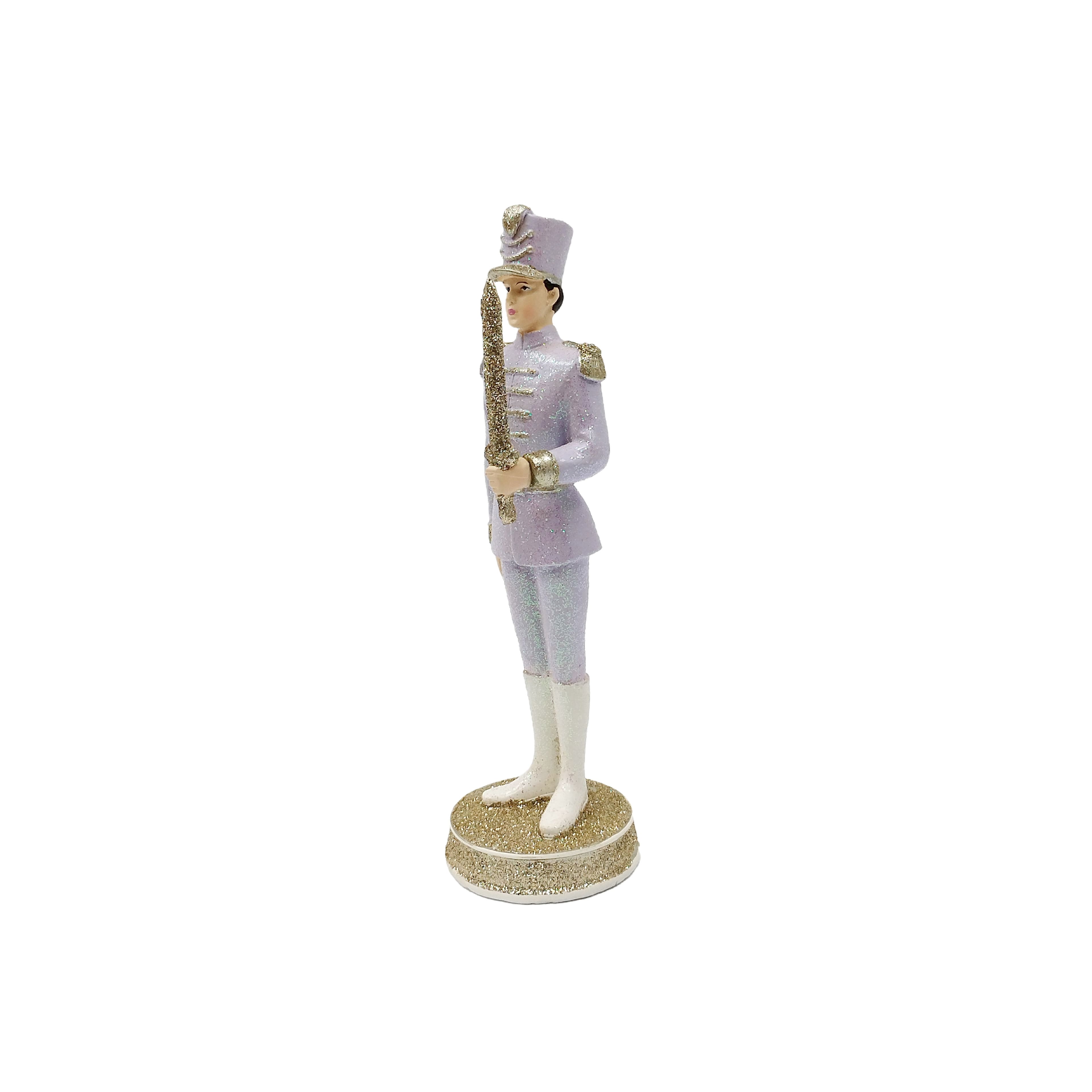 9&#x22; Lavender &#x26; Gold Soldier Boy Tabletop D&#xE9;cor by Ashland&#xAE;