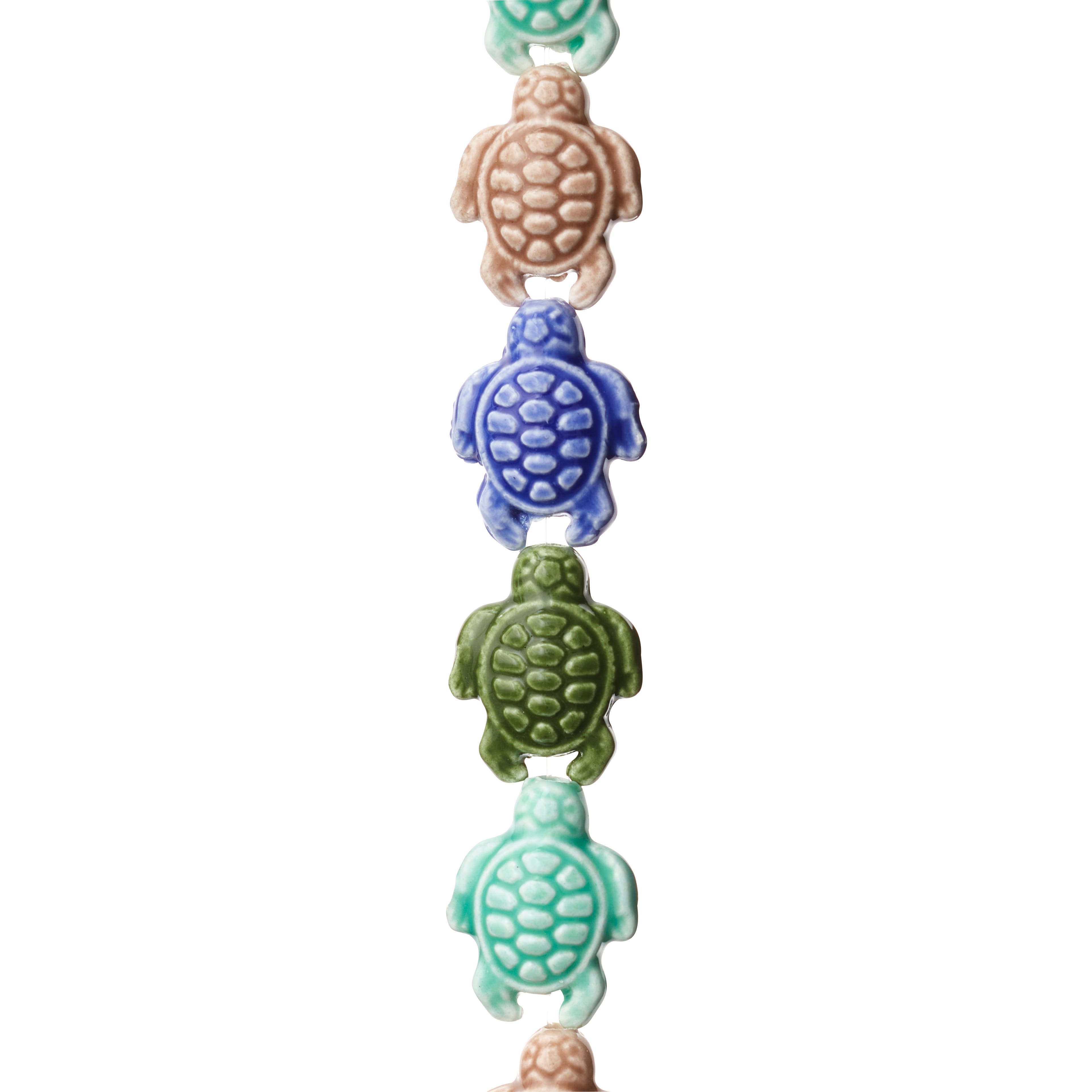 12 Pack: Ceramic Sea Turtle Beads, 19mm by Bead Landing&#x2122;