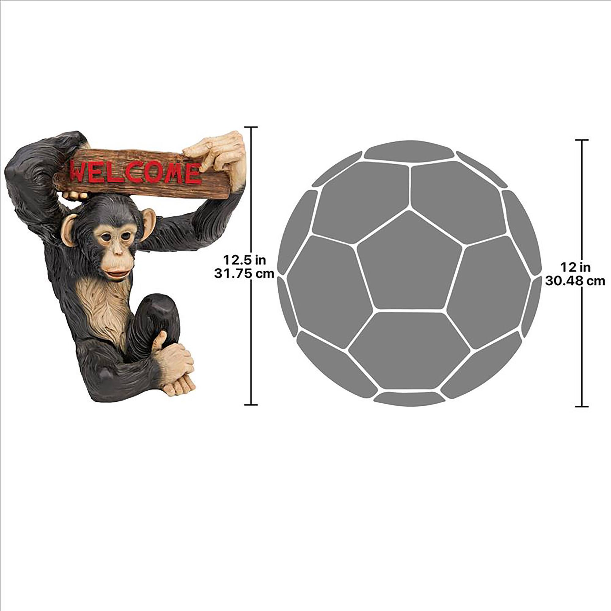 Design Toscano 12.5&#x22; Monkey Business Jungle Welcome Statue