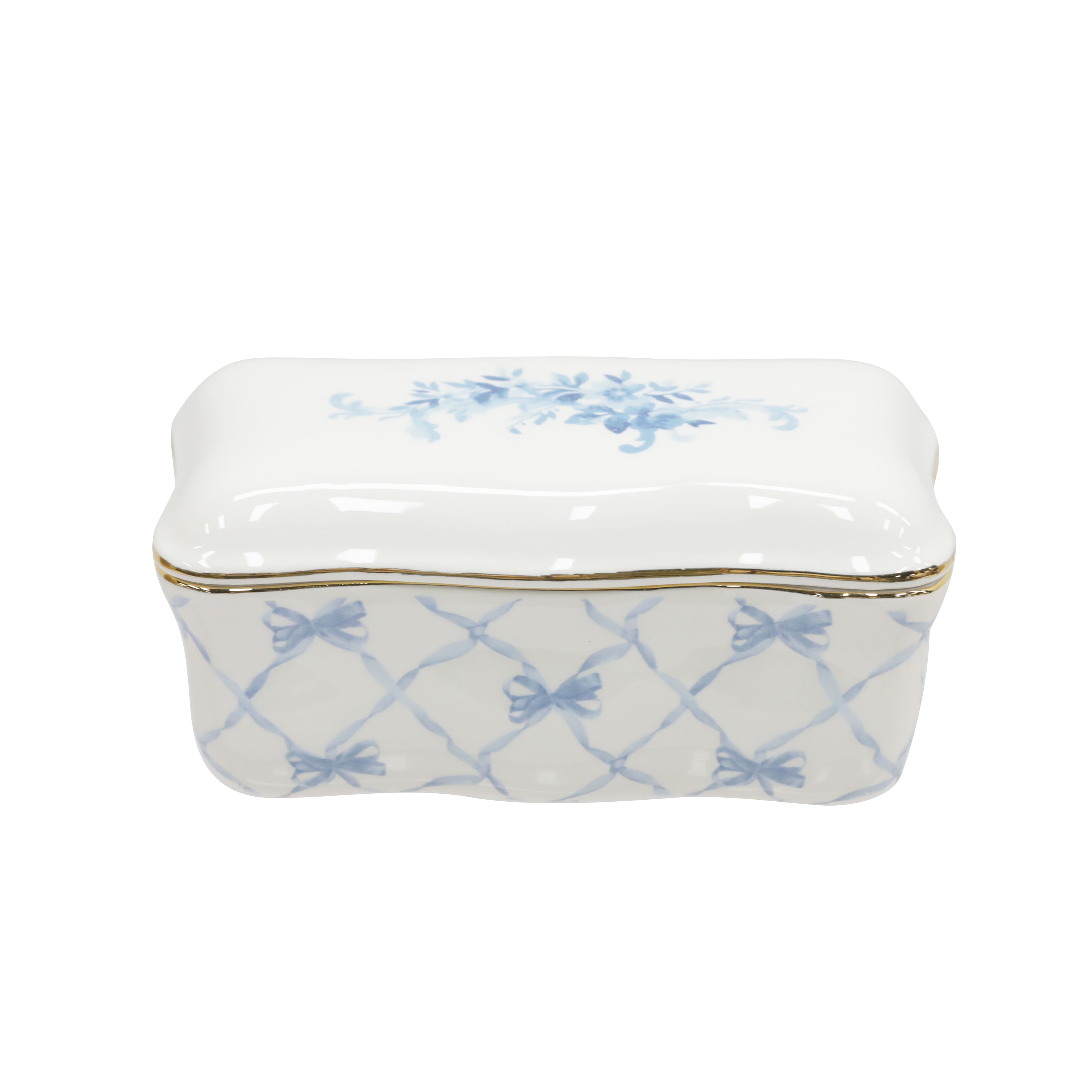 5.5&#x22; French Bow Ceramic Trinket Dish by Ashland&#xAE;