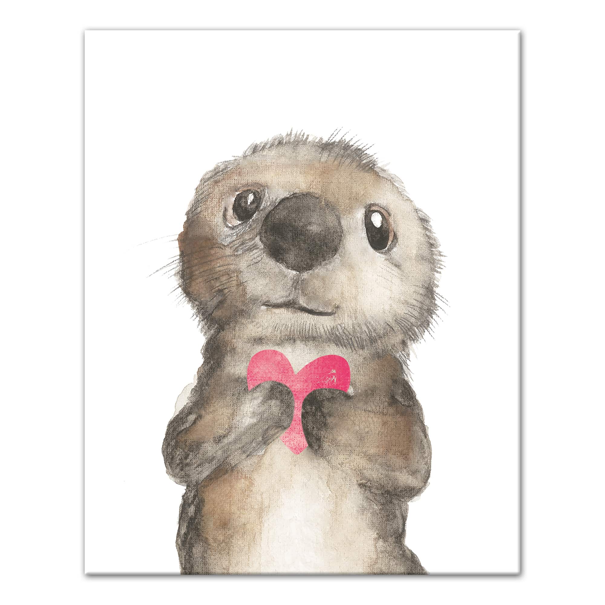 Otter Love Canvas Art