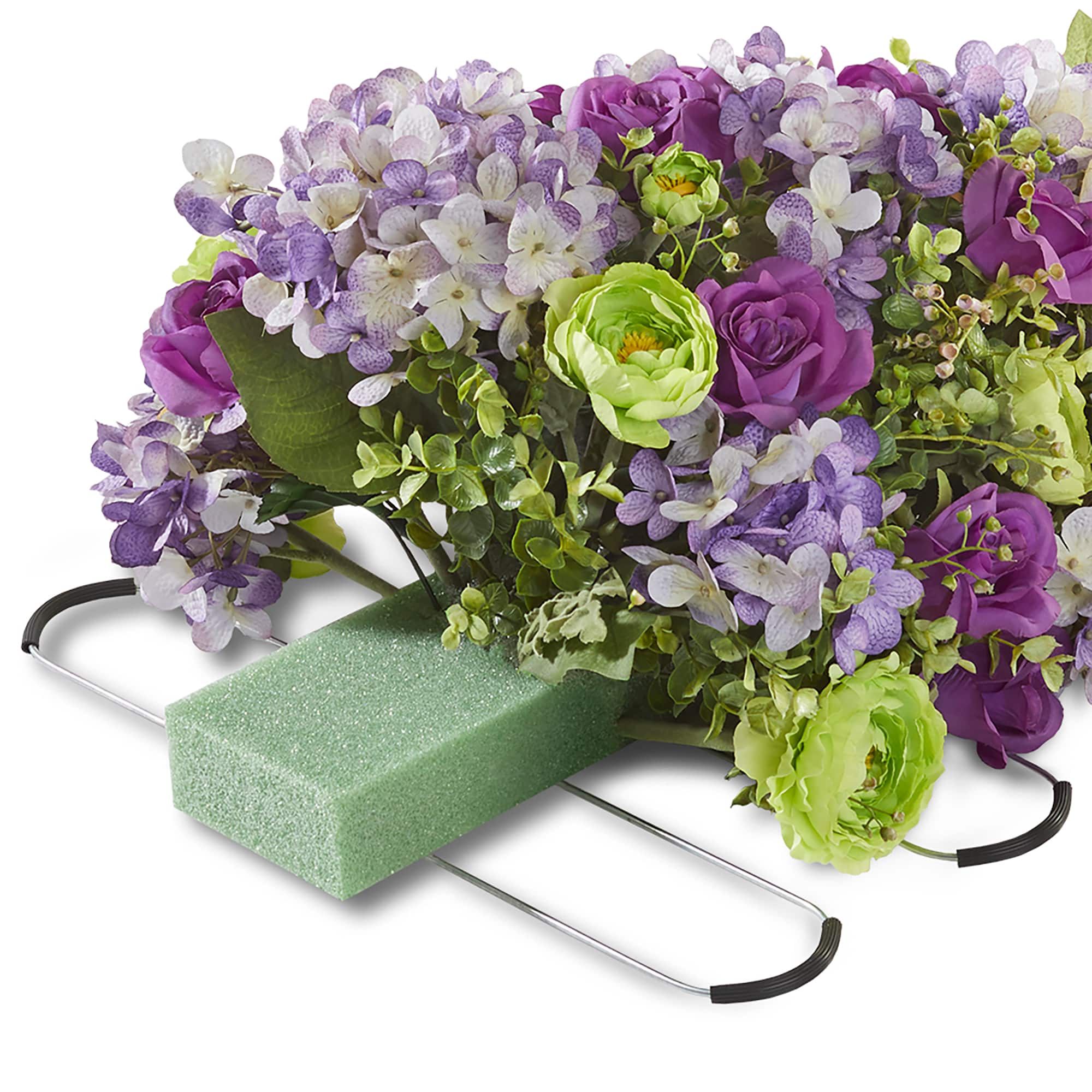 12 Pack: FloraCraft&#xAE; FloraF&#x14D;M&#xAE; Green Floral Tombstone Hugger