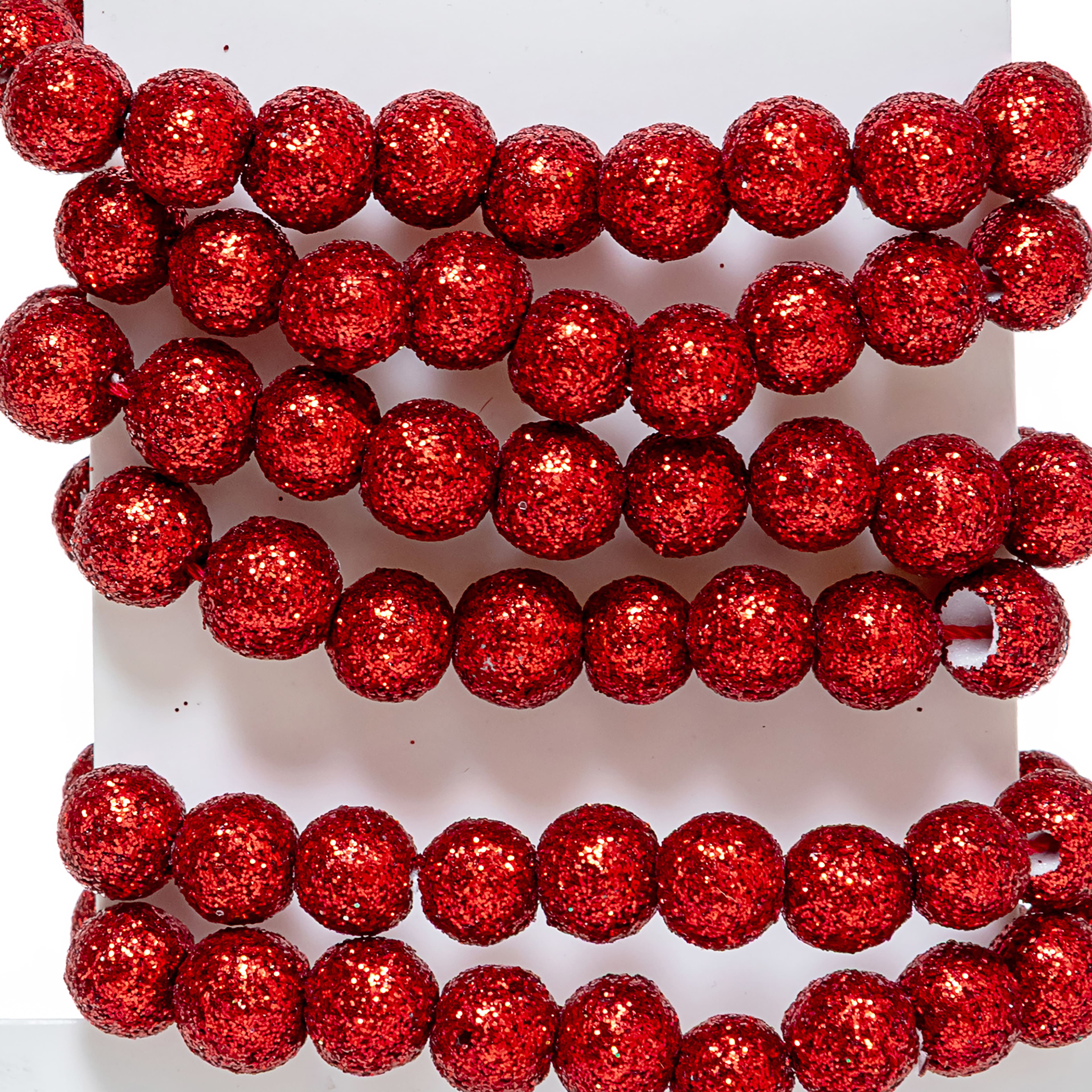 Mini Red Bead Garland by Ashland®