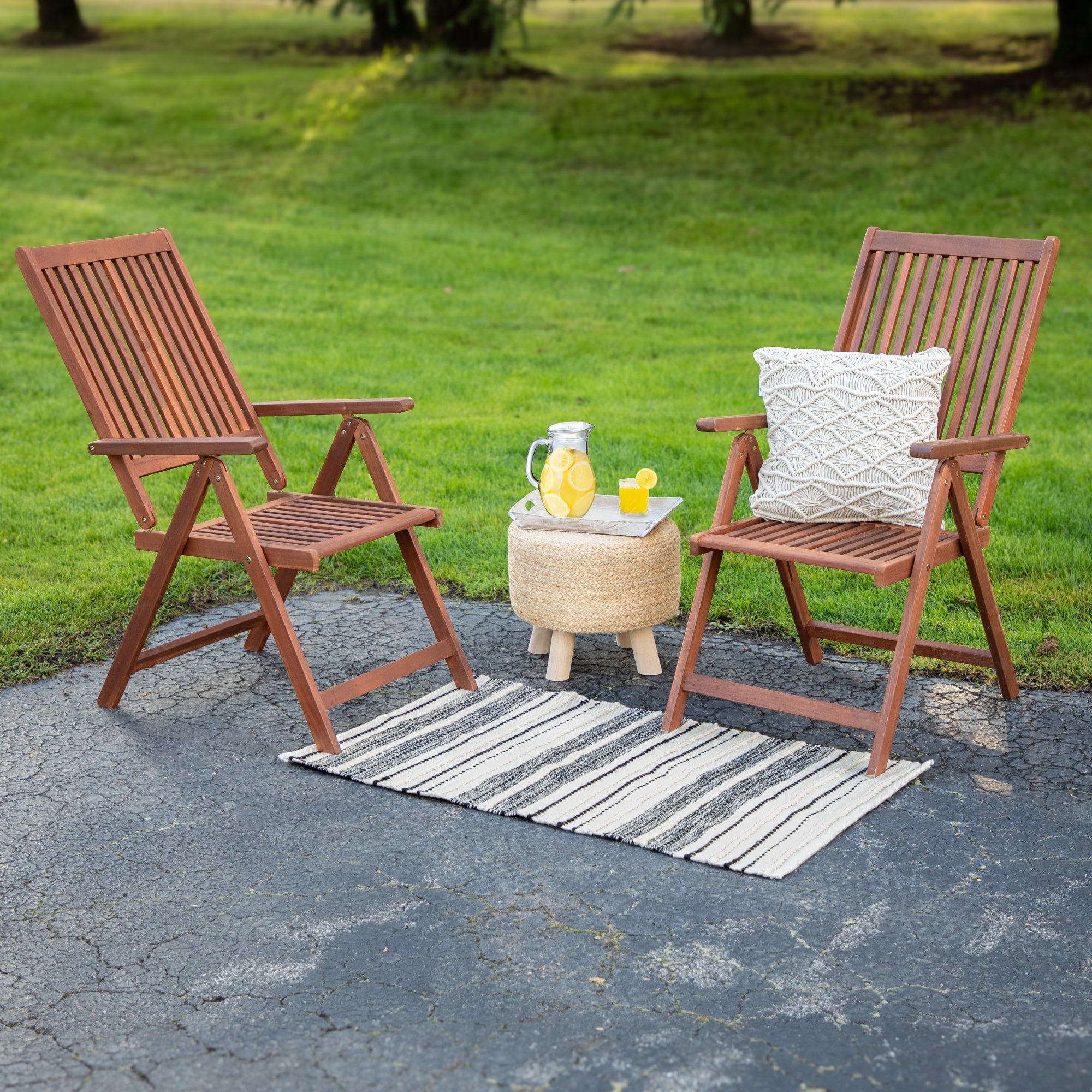 Cream & Black Handloom Woven Throw Rug, 3.5ft. x 2ft.