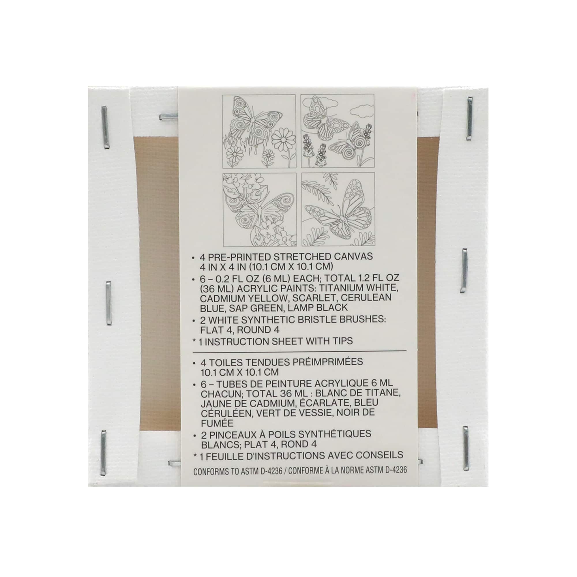 Butterflies Mini Canvas Painting Kit by Craft Smart&#xAE;