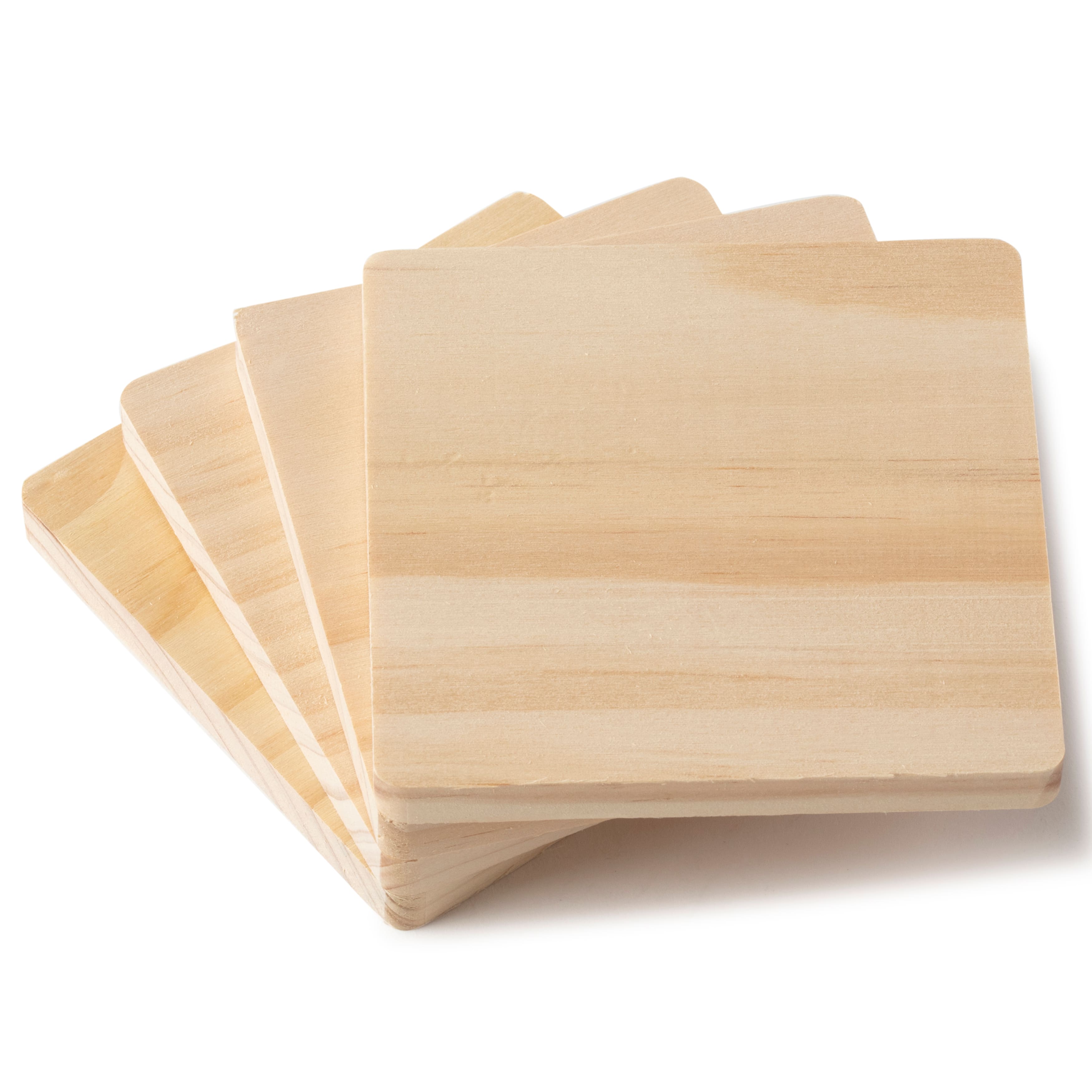 8 Packs: 4 ct. (32 total) Wooden Coaster Set by Make Market&#xAE;