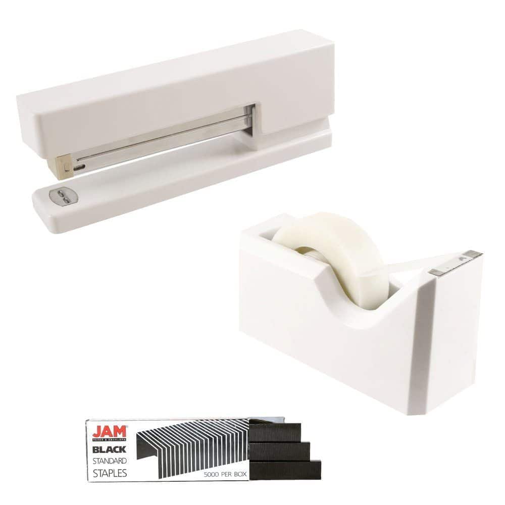 JAM Paper Stapler, Tape Dispenser & Staples Office Trio Kit
