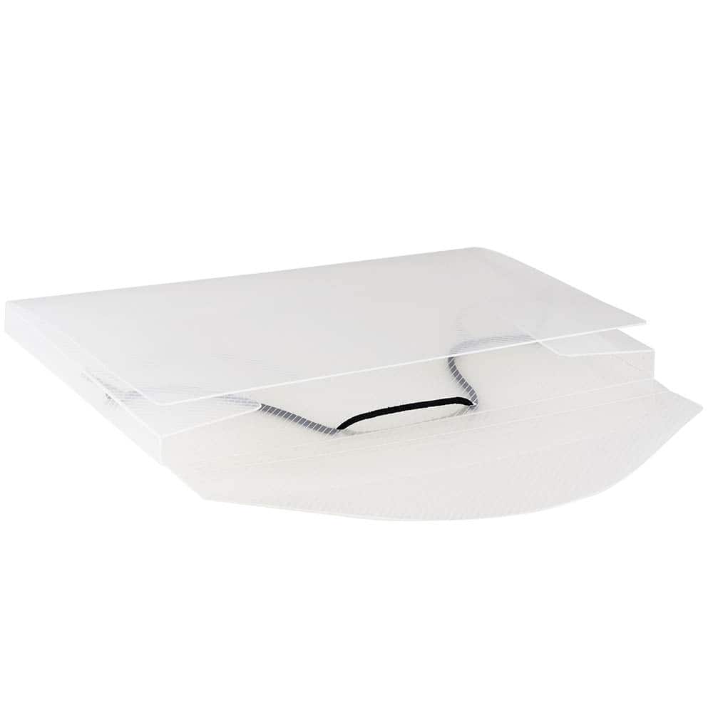 JAM Paper Clear 5.5" x 7.5" Elastic Closure Plastic Portfolio