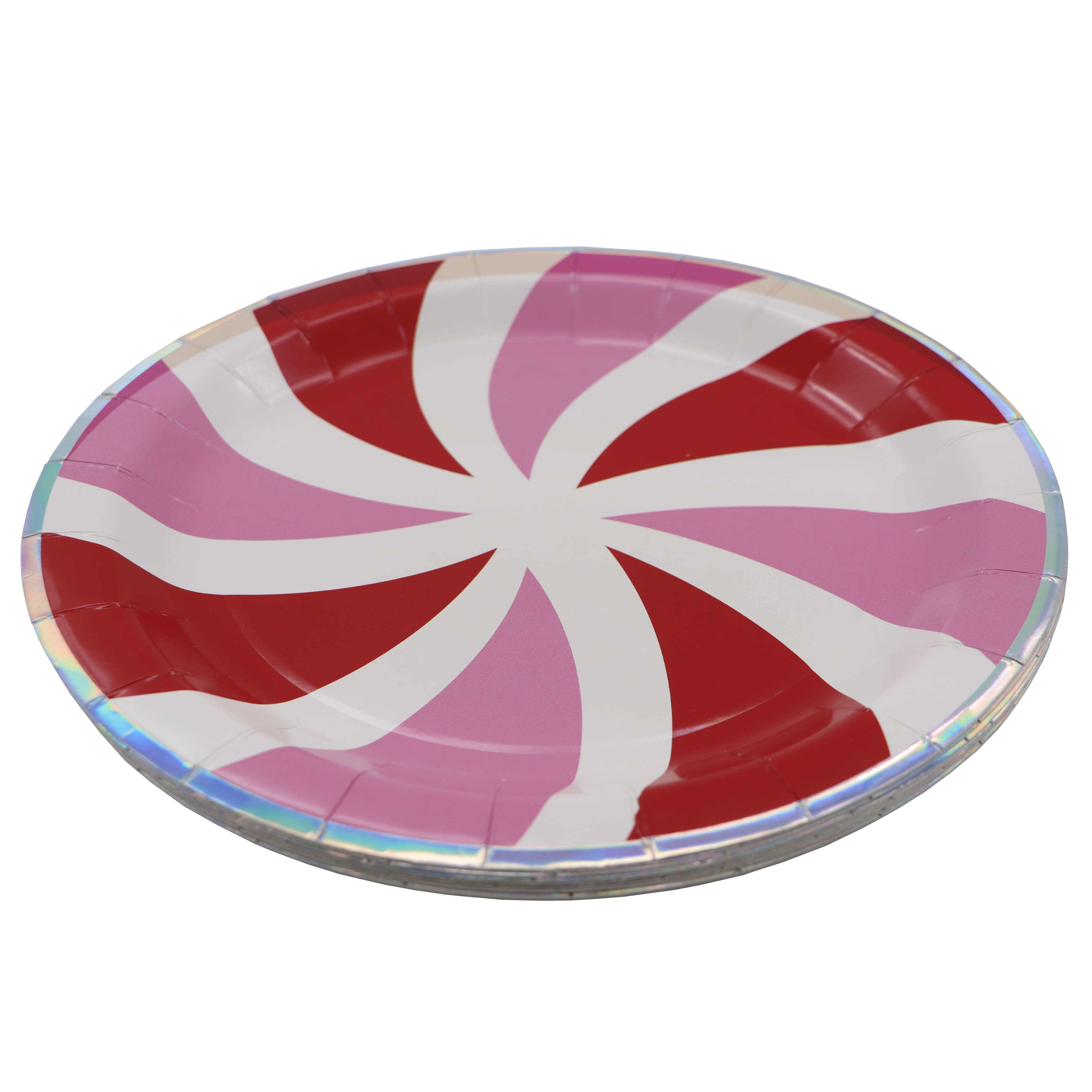 9&#x22; Peppermint Paper Plates, 12ct. by Celebrate It&#x2122;