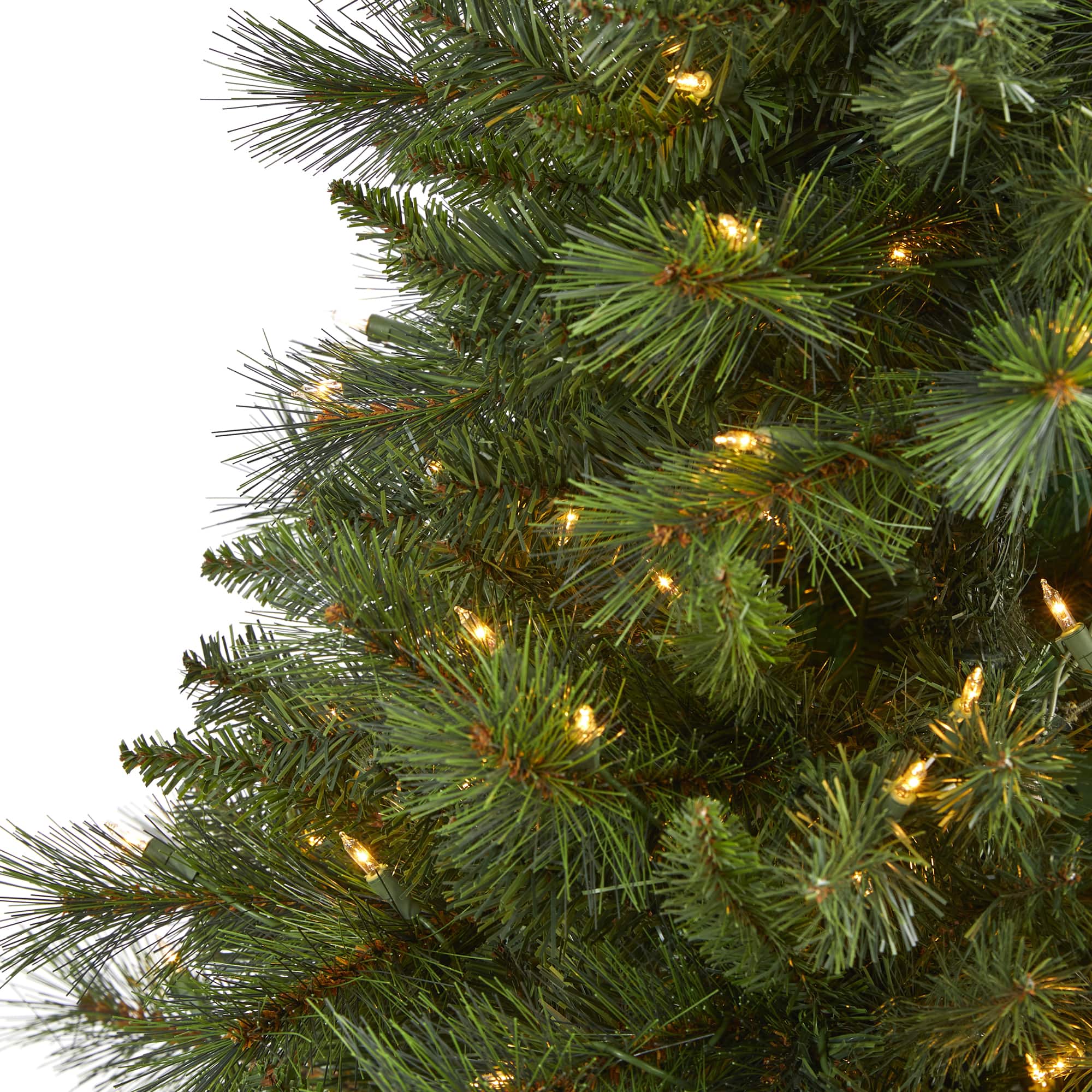 6ft. Pre-Lit West Virginia Mountain Pine Artificial Christmas Tree, Clear LED Lights