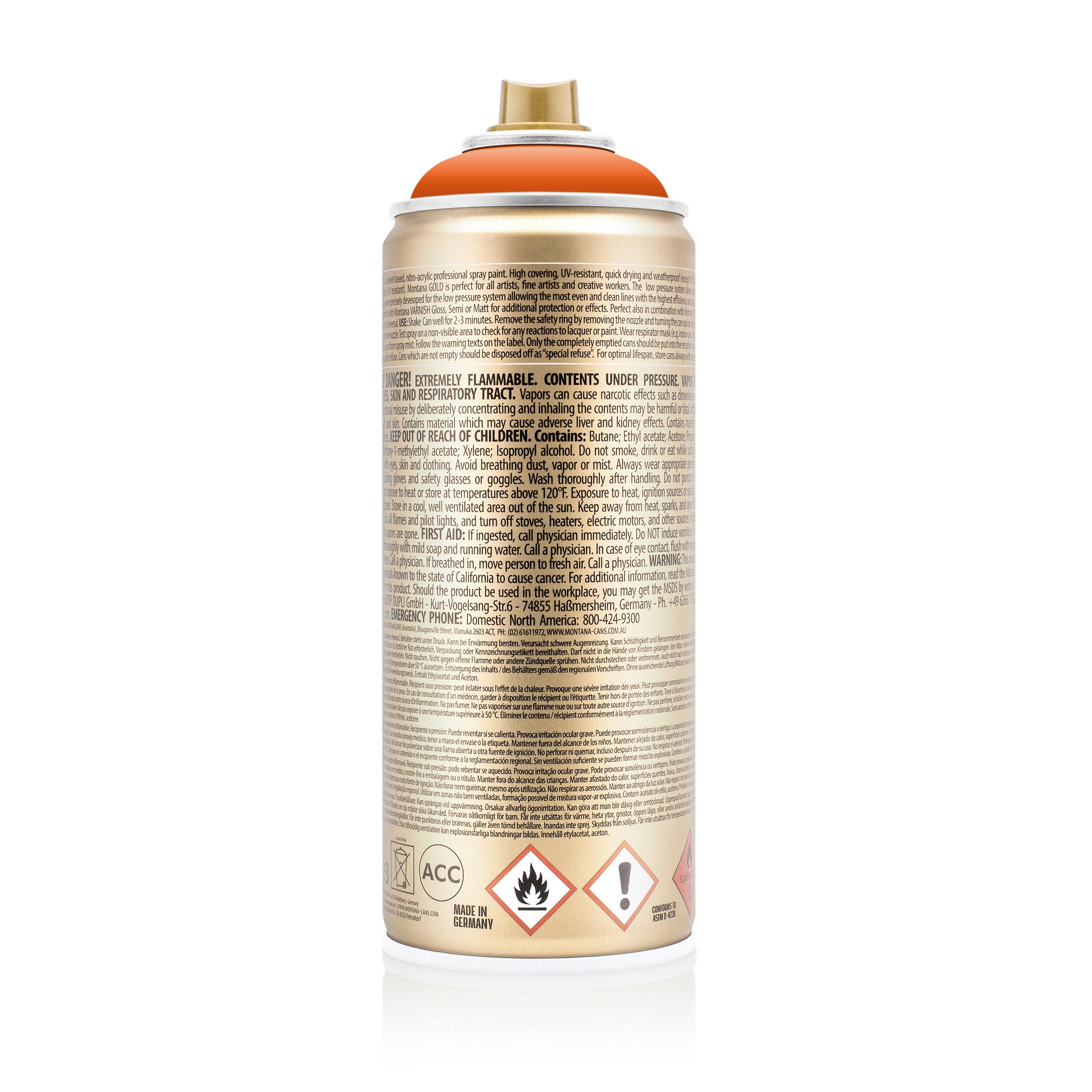 Montana&#x2122; Cans GOLD Shock Color Spray Paint, 400mL