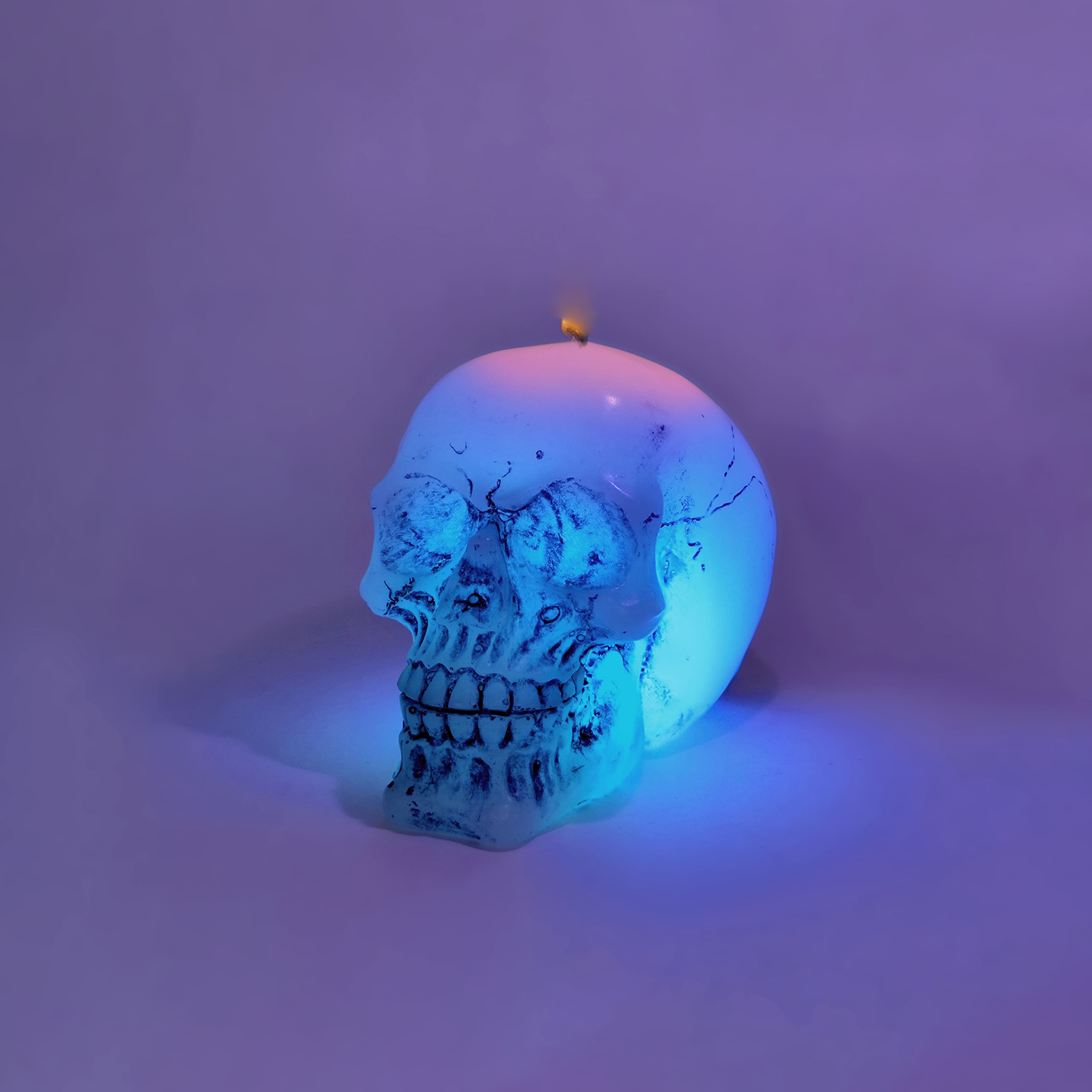 5.5&#x22; Color Changing Skull Candle by Ashland&#xAE;