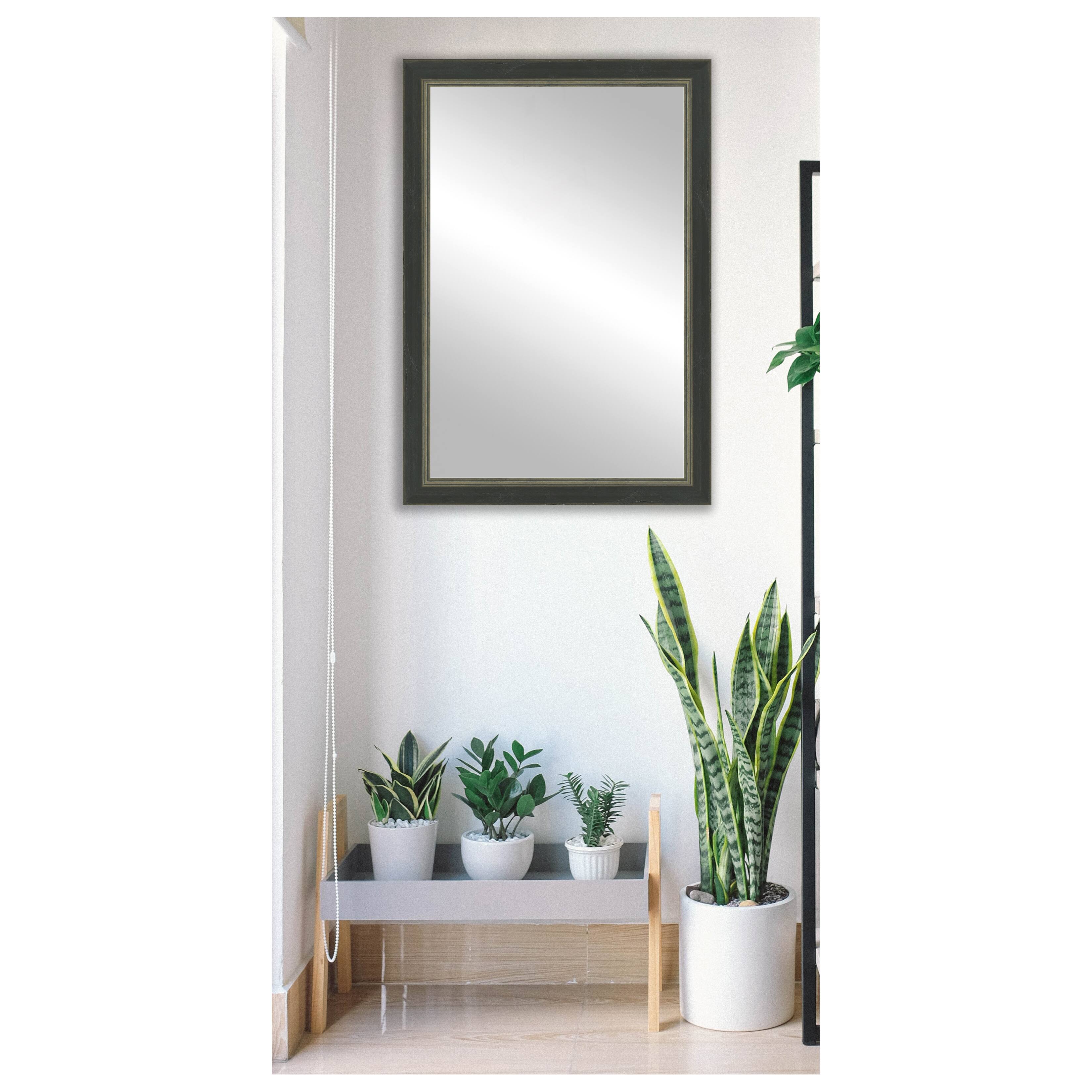 Timeless Frames® Dara Black & Silver 24" x 37" Framed Mirror