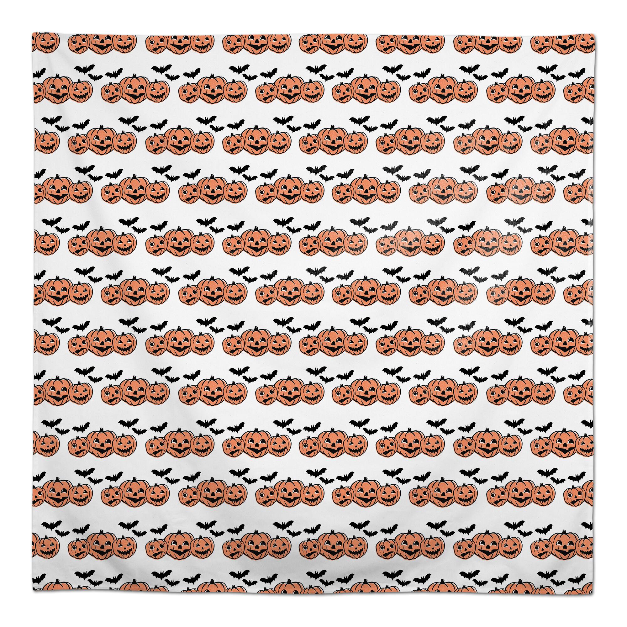 58" Jack-O-Lanterns & Bats Tablecloth