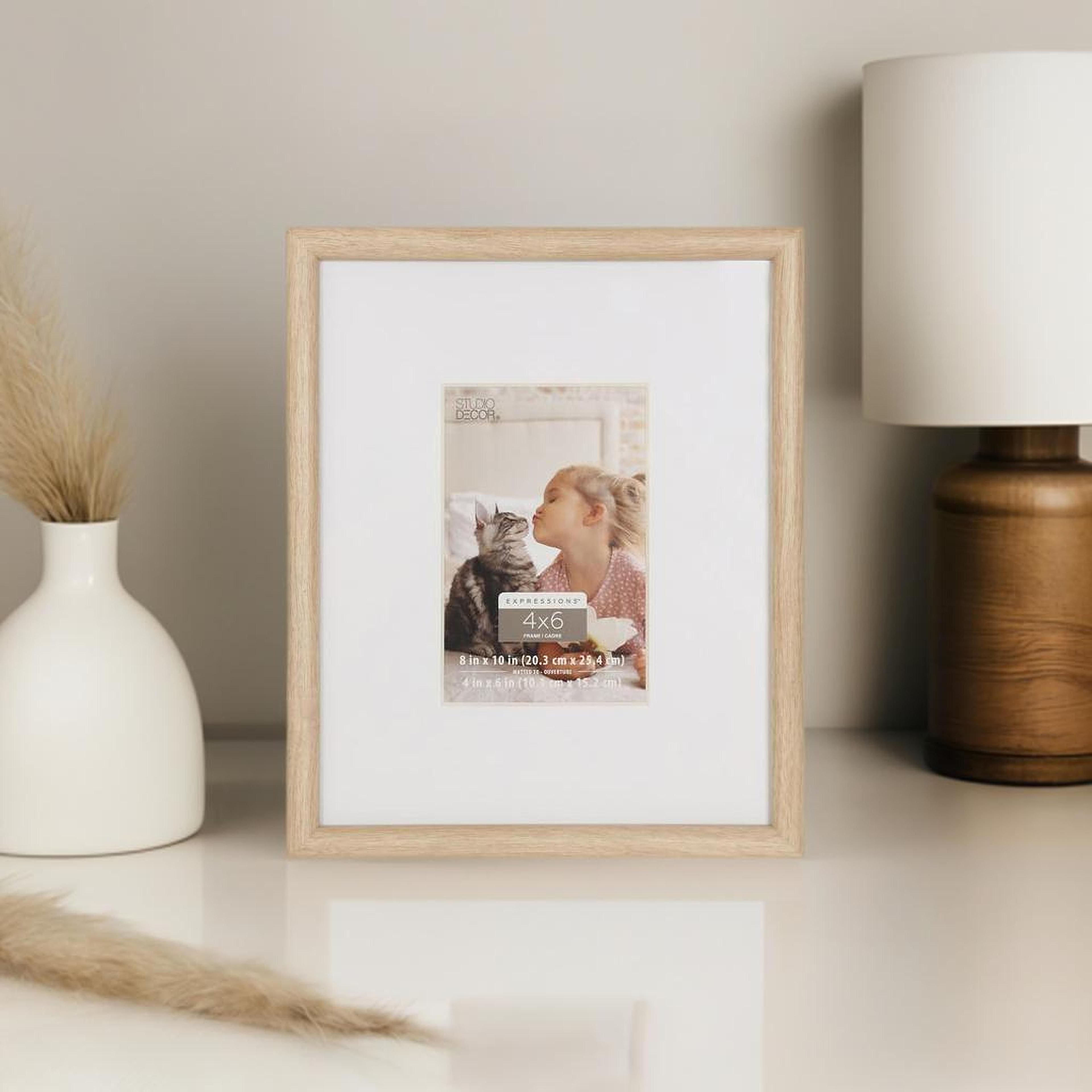 Expressions&#x2122; Narrow Brown Frame with Mat by Studio D&#xE9;cor&#xAE;