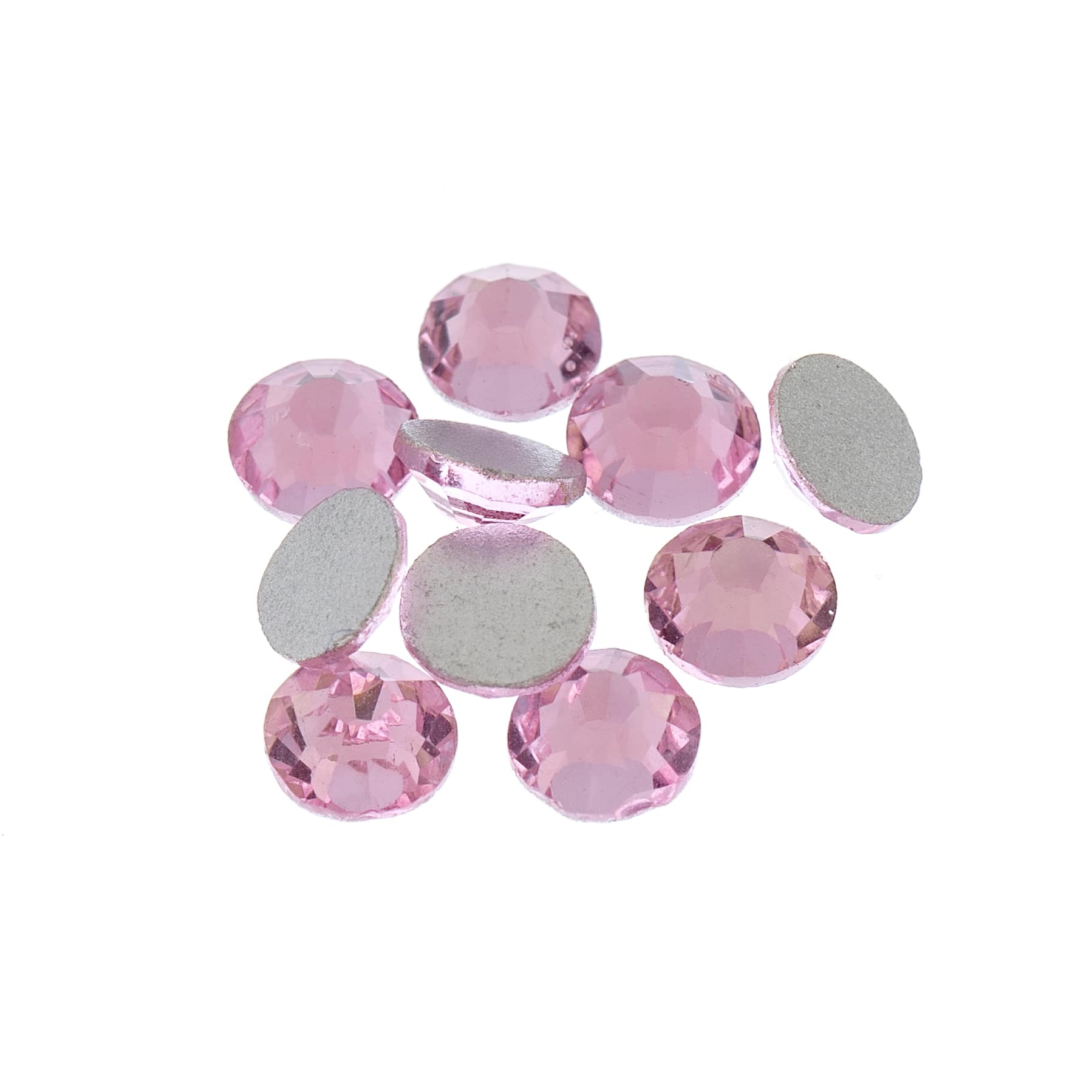 Bead Landing Glass Flatback Rhinestones - Light Pink - SS20 Each