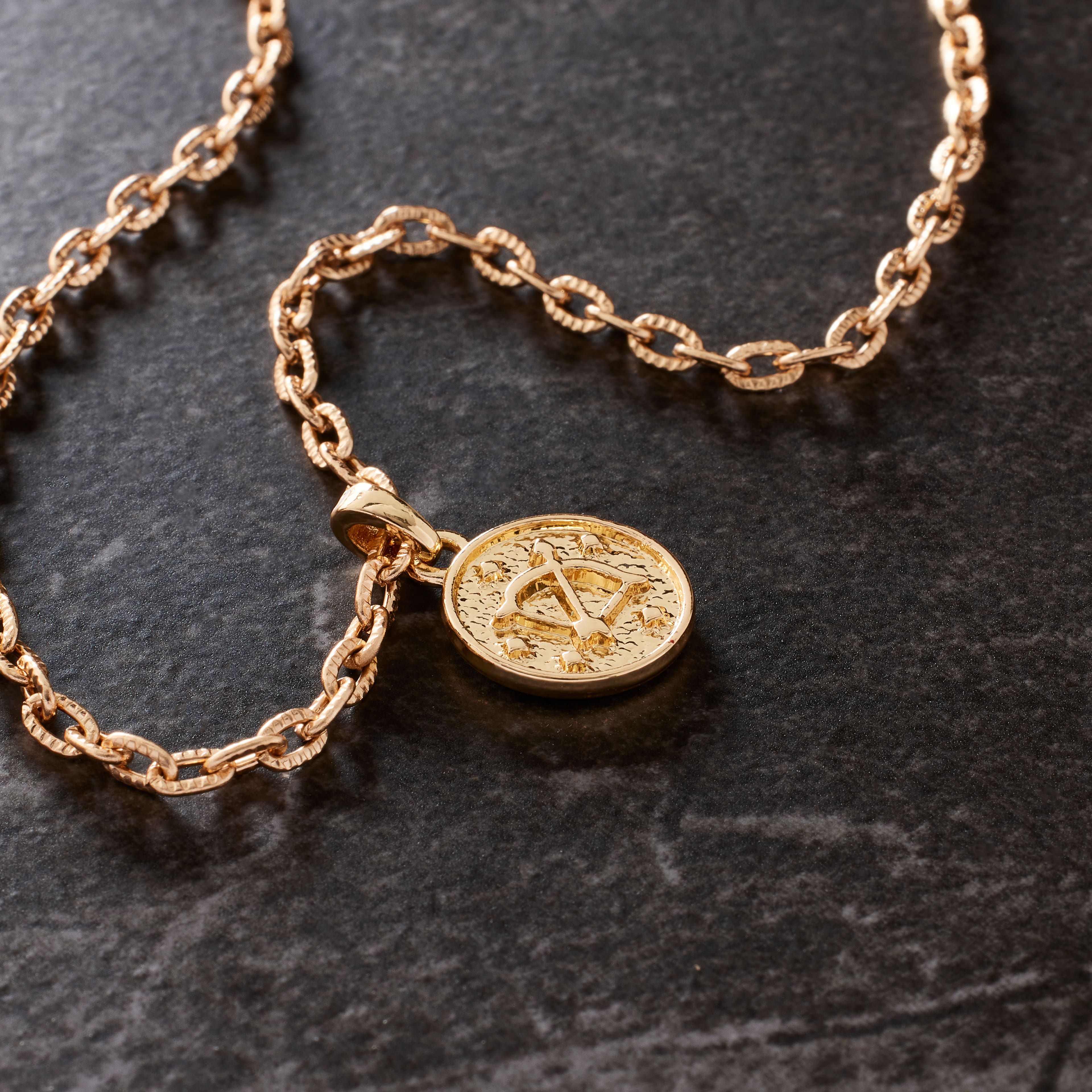 12 Pack: Metal Zodiac Coin Charm by Bead Landing™