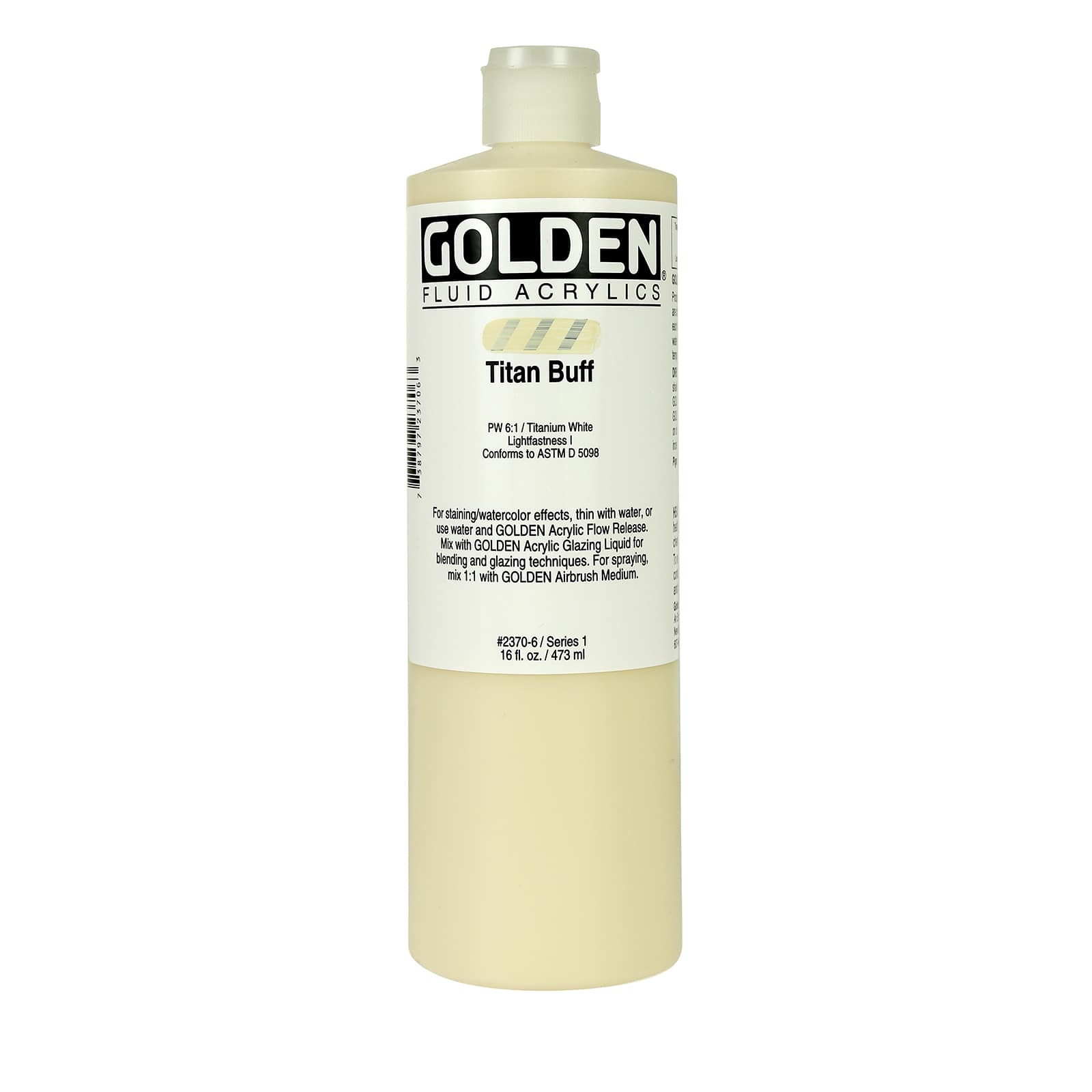 Golden Fluid Acrylics, 16 oz Paint in Titan Buff