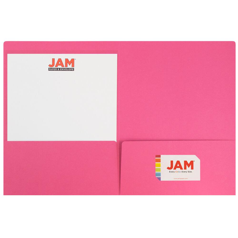 Dark Purple 6/Pack JAM PAPER Premium Matte Cardstock Twin Pocket Folders