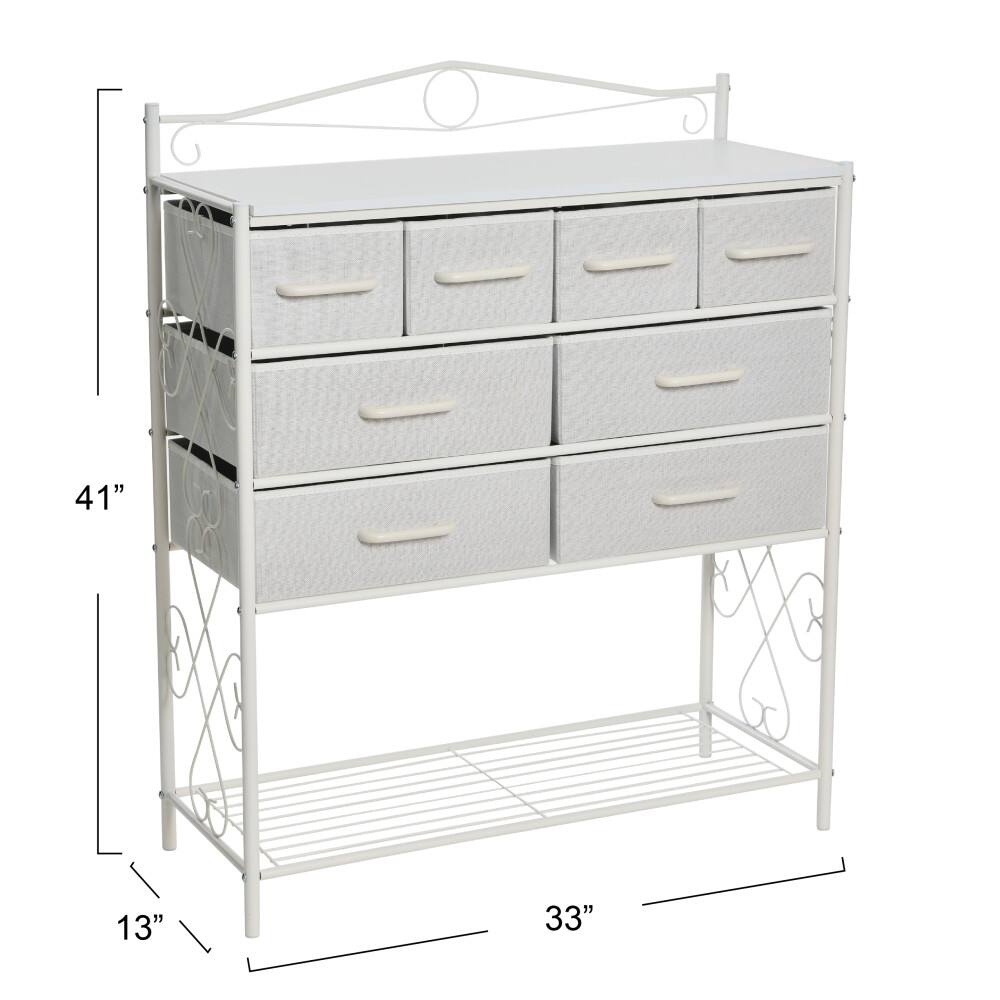 Household Essentials Victoria 8-Drawer Dresser with Shelf