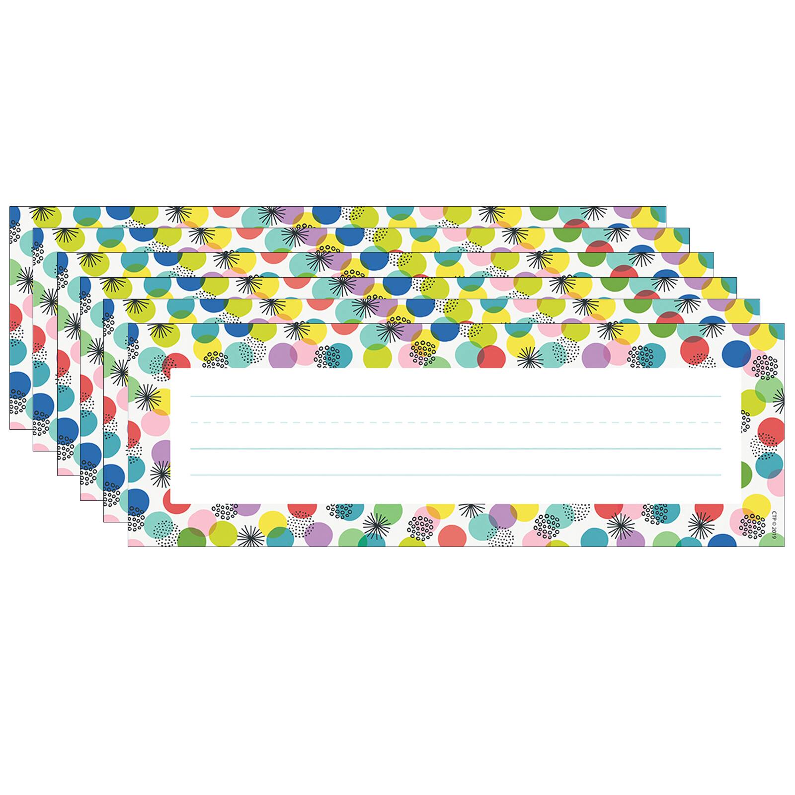 Purchase the Creative Teaching Press® Color Pop Name Plates, 6 Packs of 36 at Michaels.com