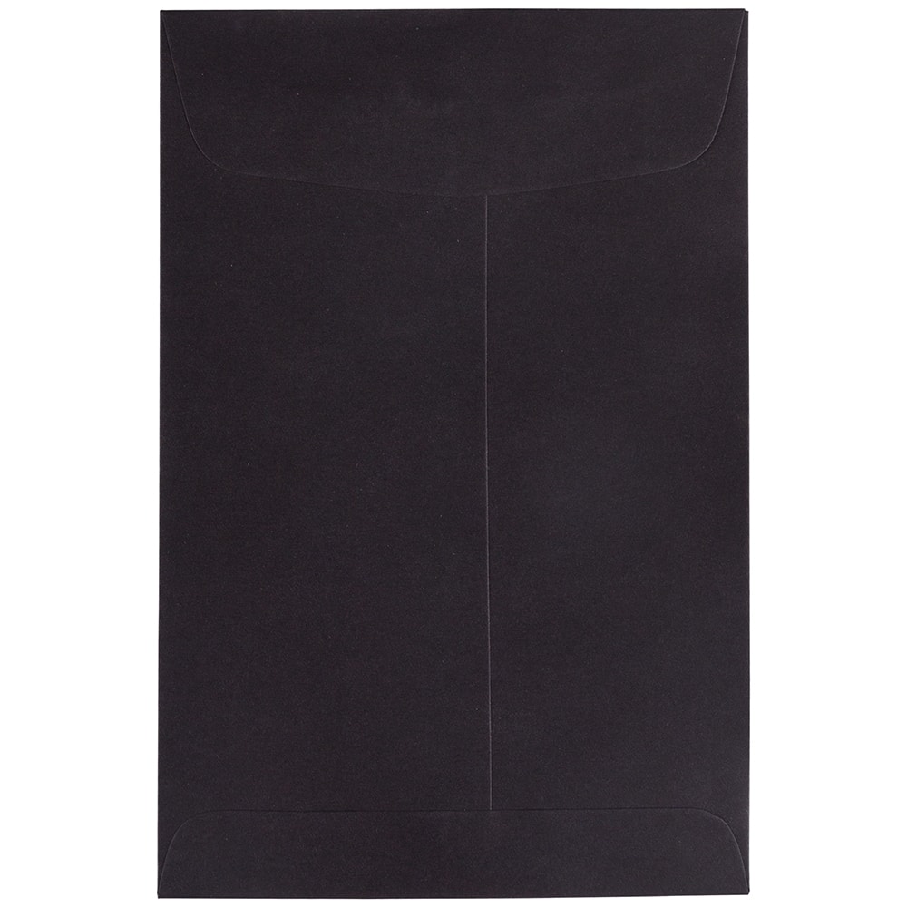 JAM Paper 6" x 9" Black Open End Catalog Envelopes