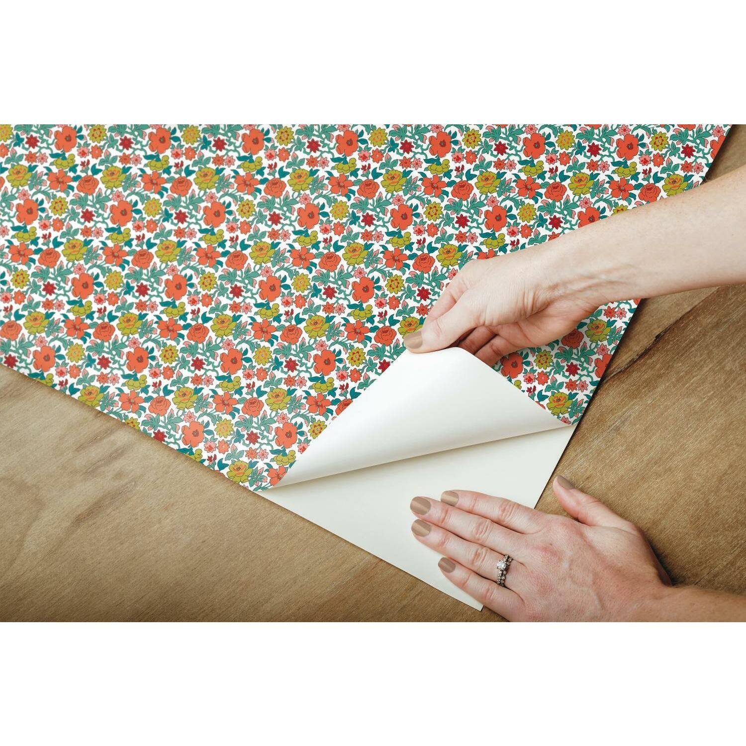 RoomMates Floral Ditzy Vine Peel & Stick Wallpaper