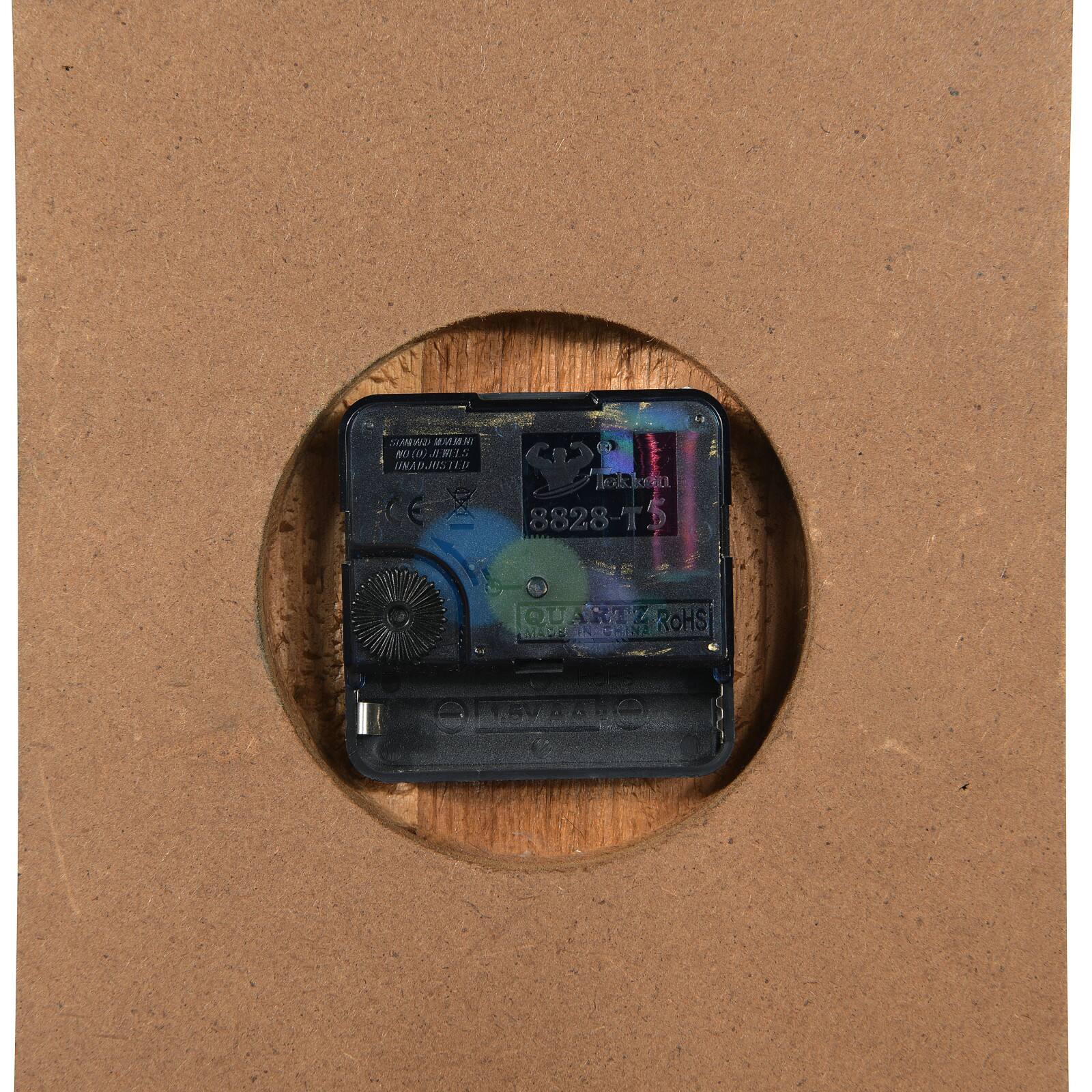 2.5ft Metal and Wood Wall Clock