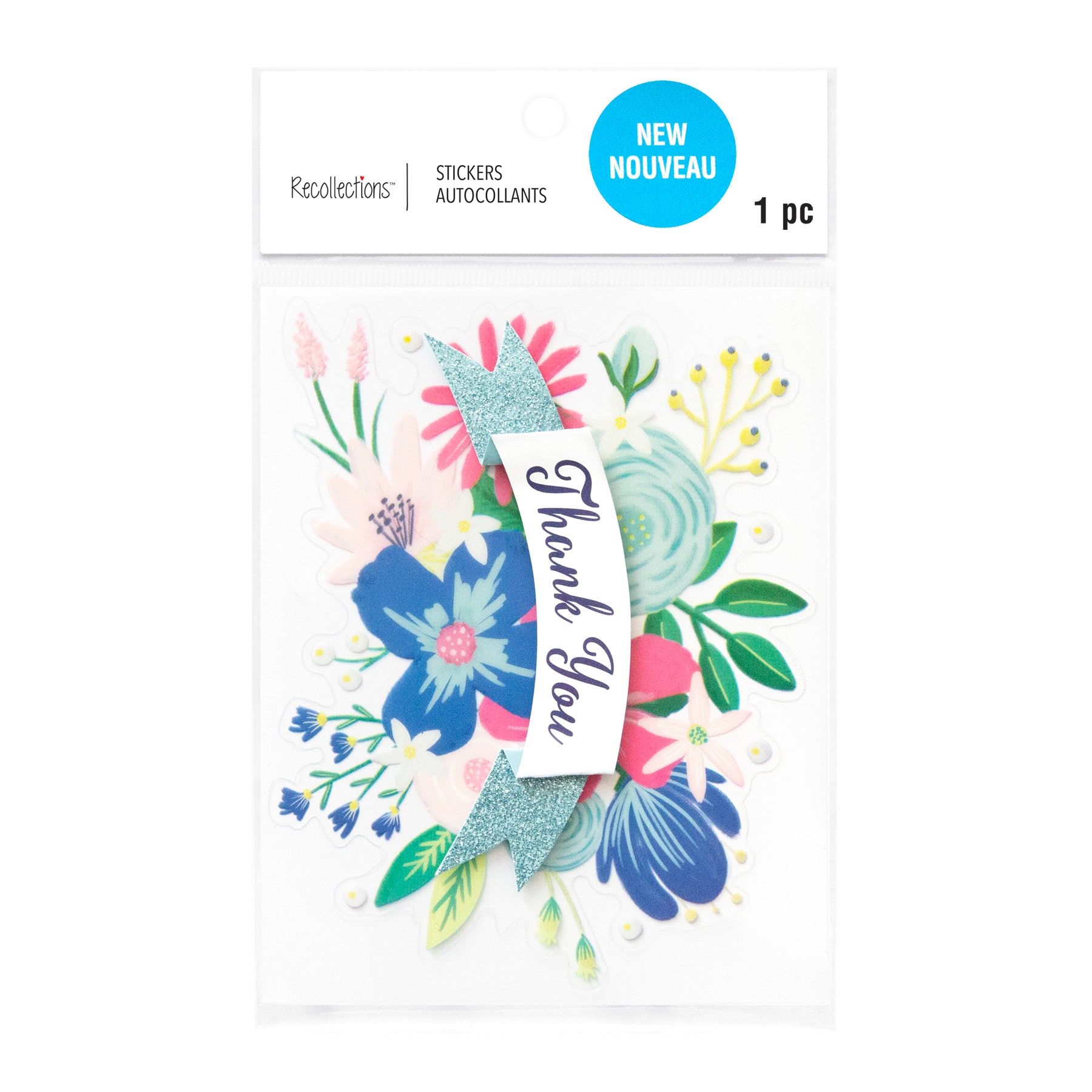 Recollections Thank You Card Sticker - Each