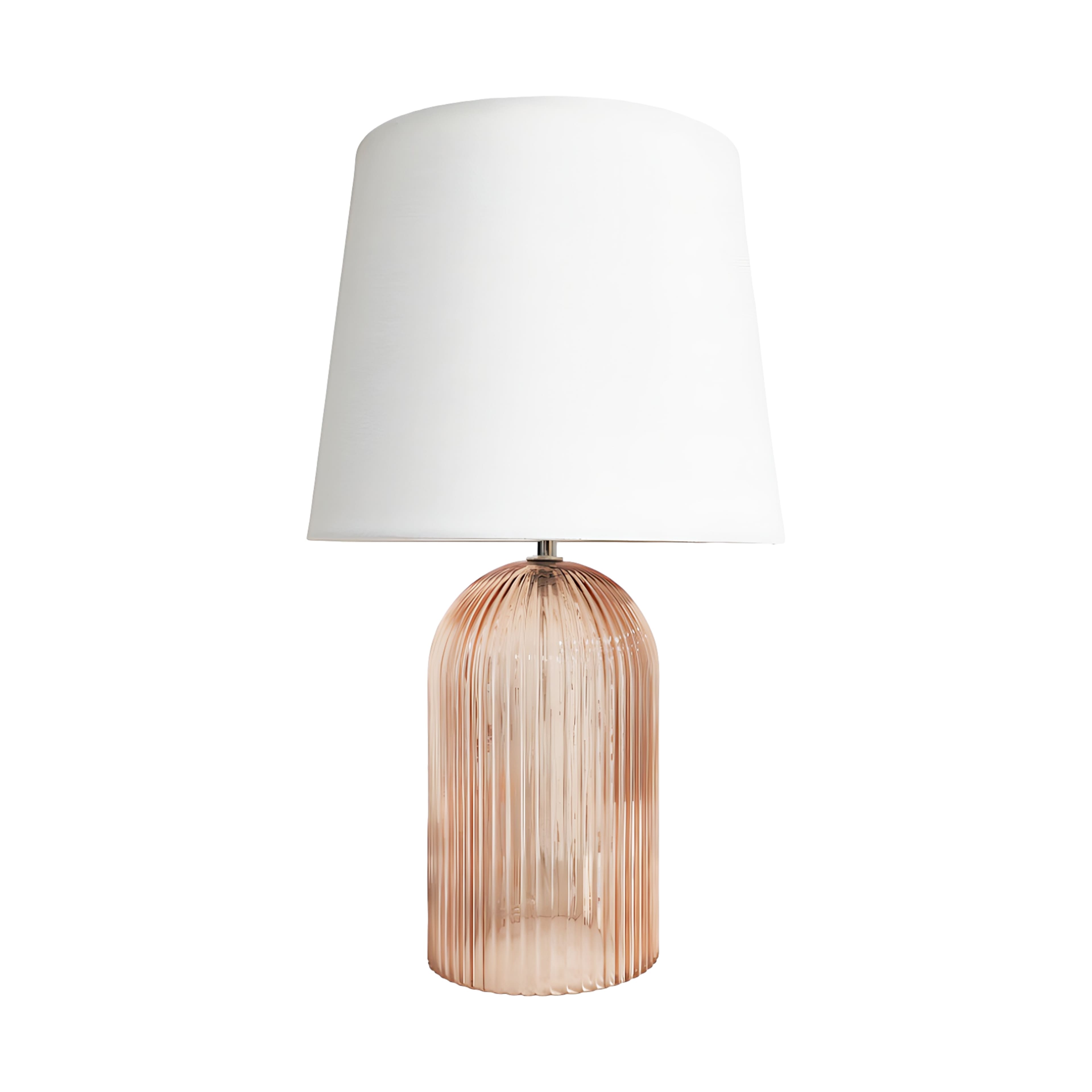 17.5&#x22; Pink Glass Tabletop Lamp by Ashland&#xAE;