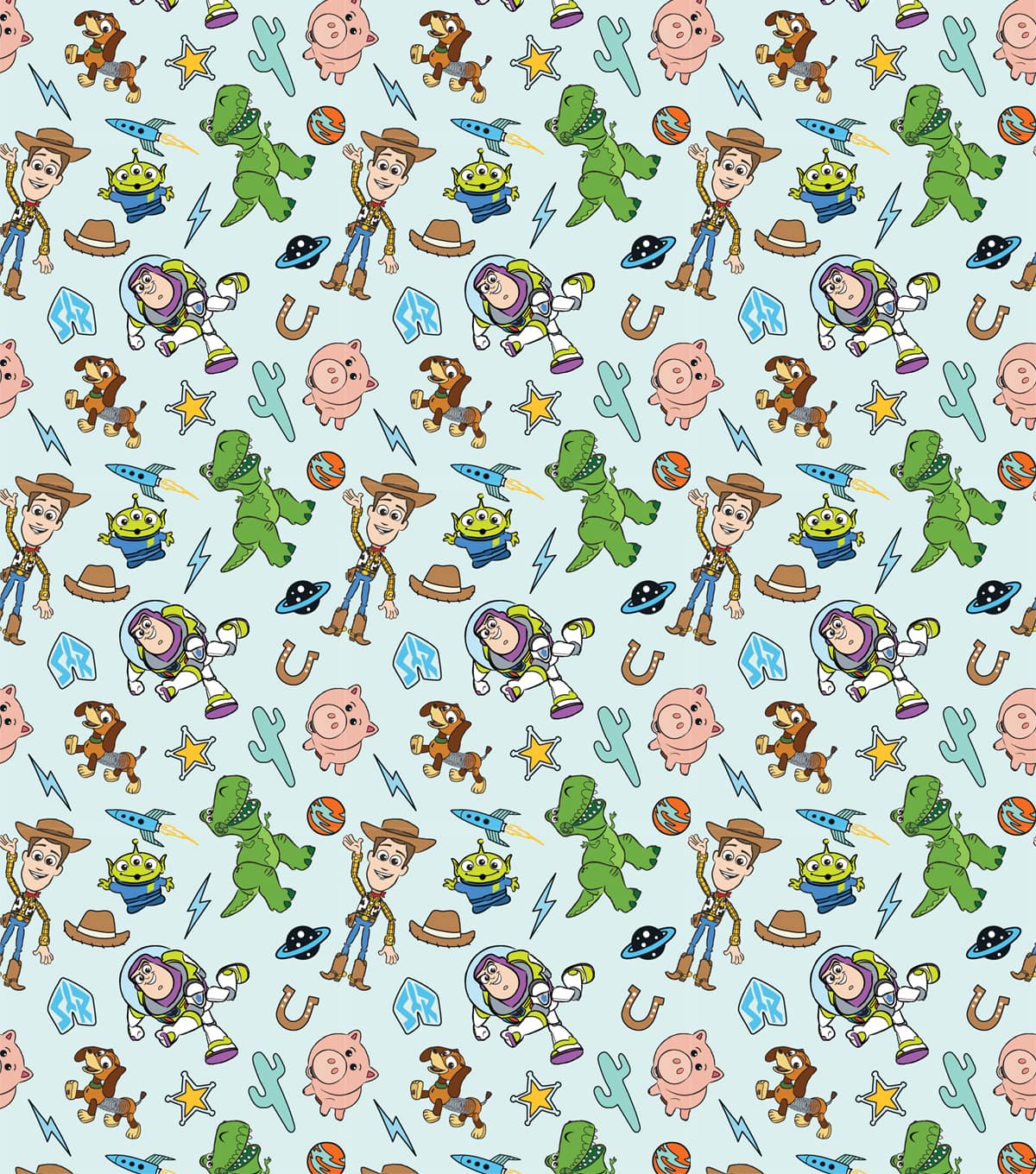 Disney® Toy Story Icon Packed Cotton Fabric