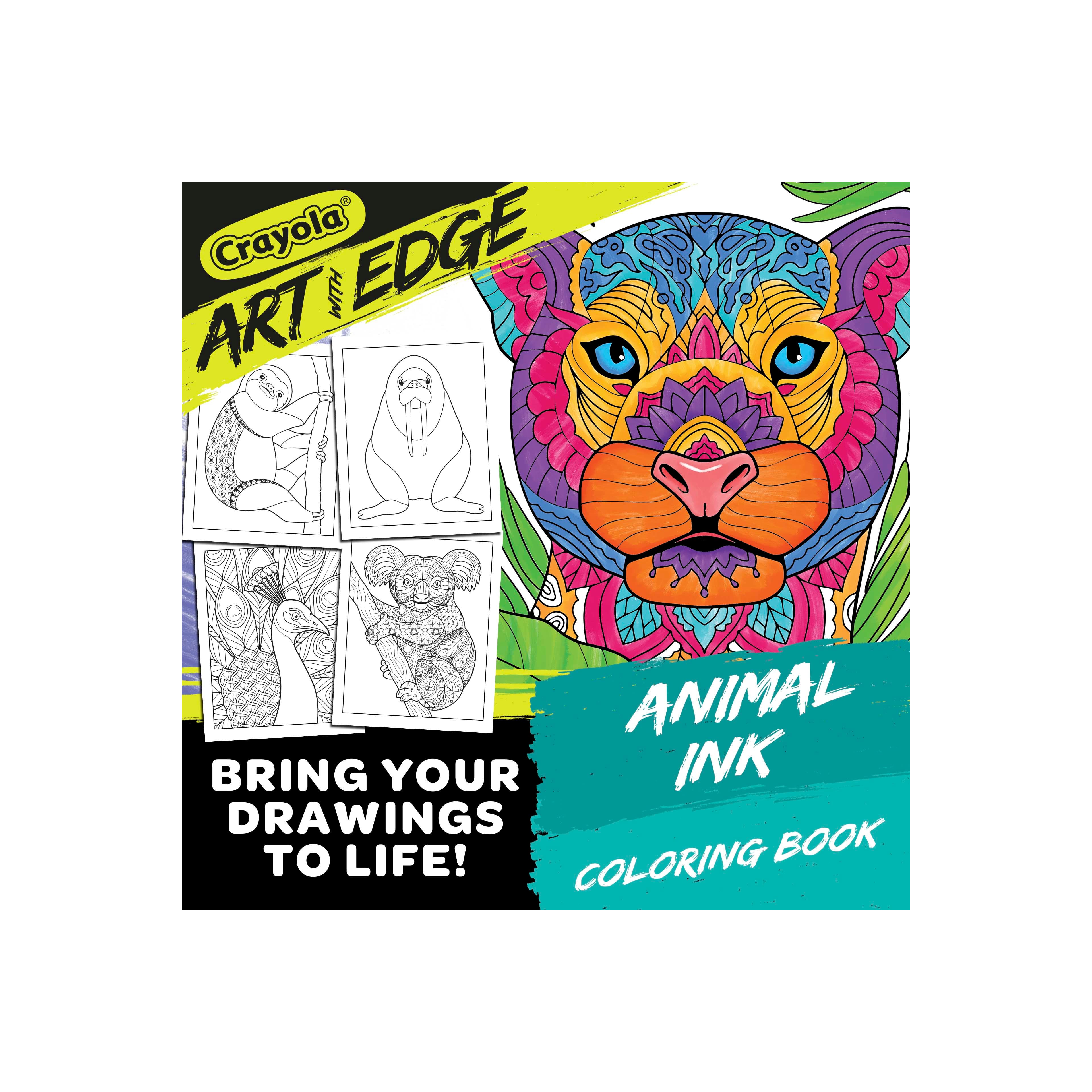 Crayola&#xAE; Art With Edge Animal Ink Coloring Book