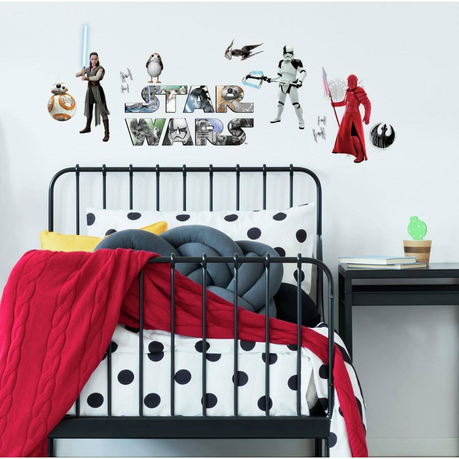 RoomMates Star Wars&#x2122; The Last Jedi Peel &#x26; Stick Wall Decals