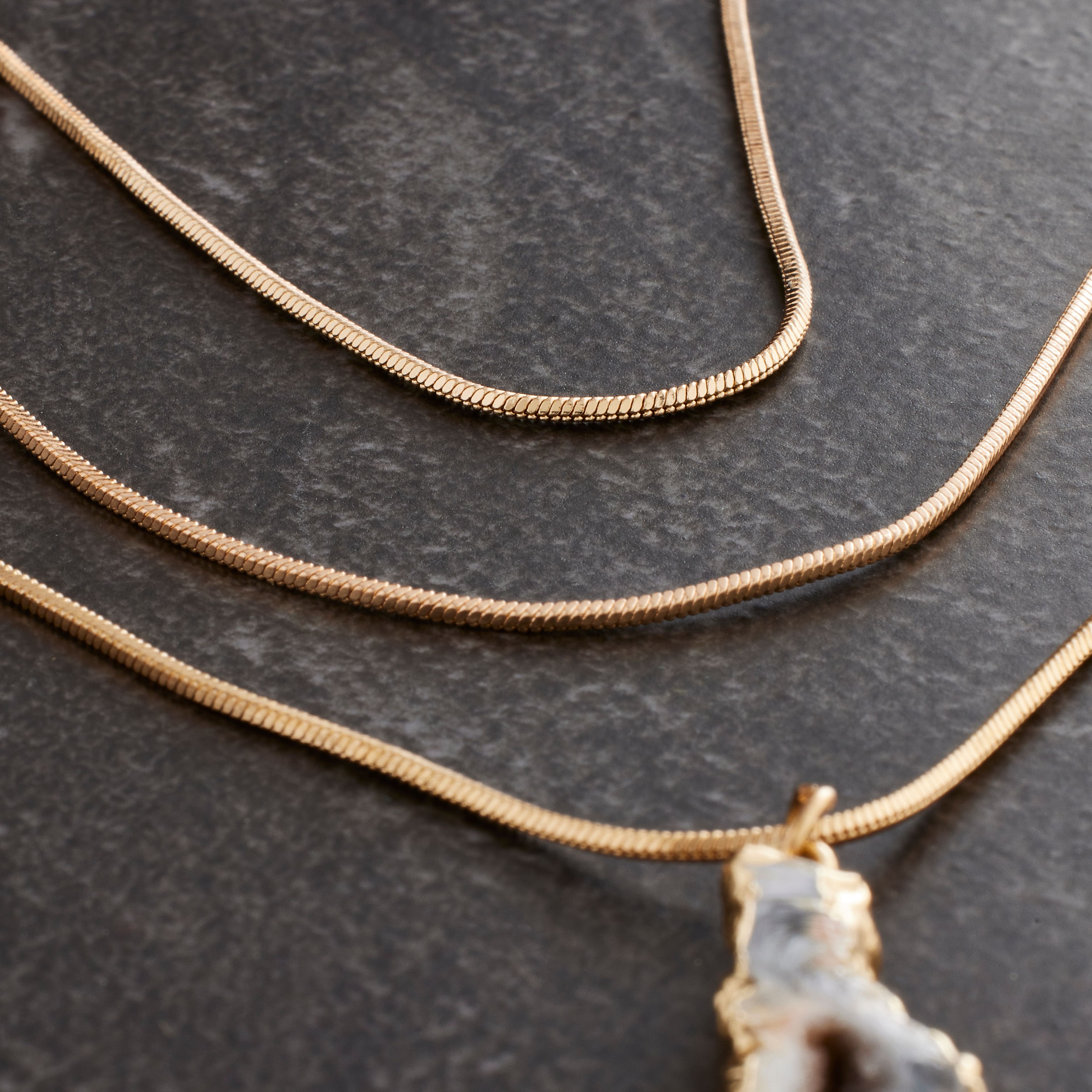 12 Packs: 3 ct. (36 total) 30" Hamilton Gold Snake Chain Necklaces by Bead Landing™