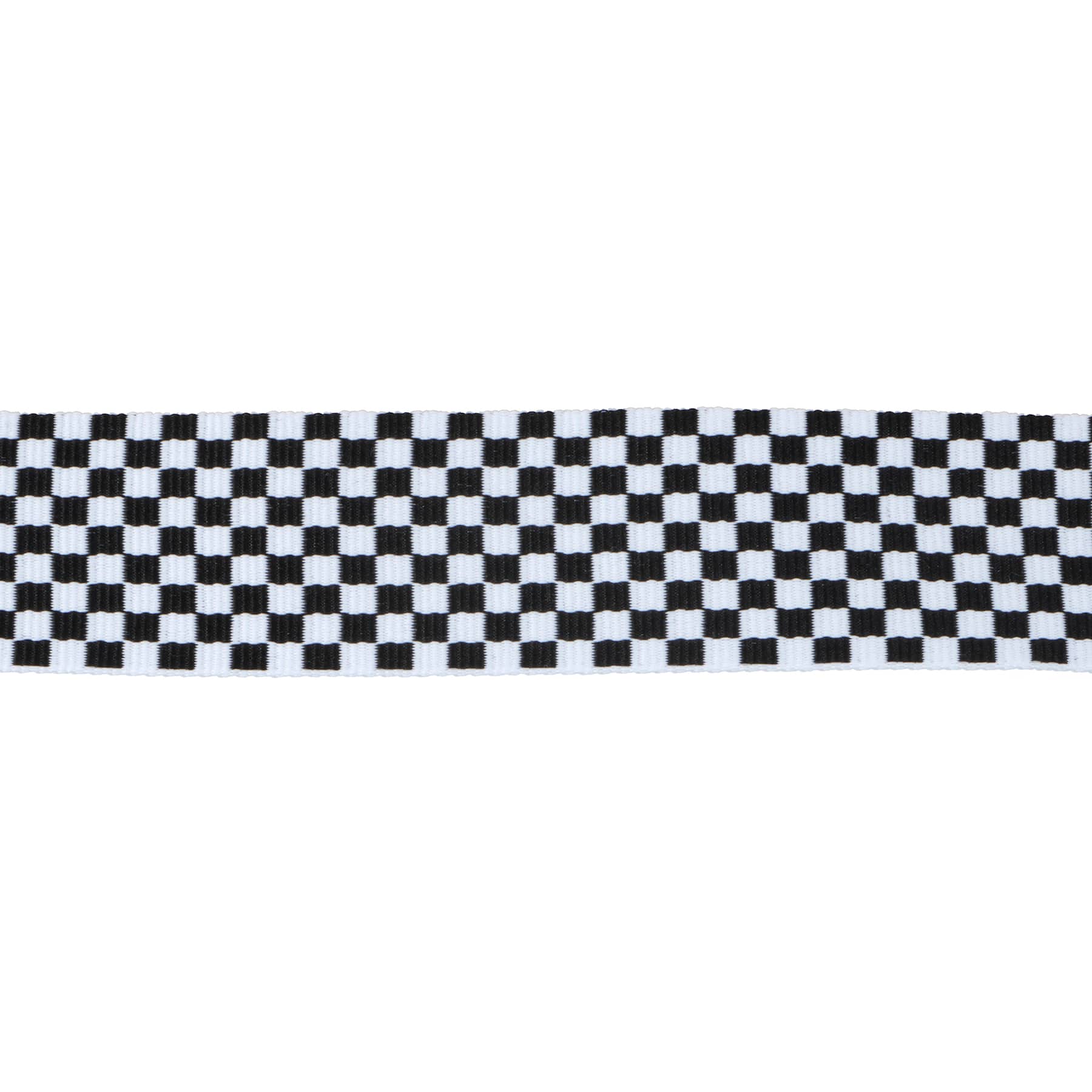 1.5&#x22; Black &#x26; White Check Belting Trim by Celebrate It&#xAE;